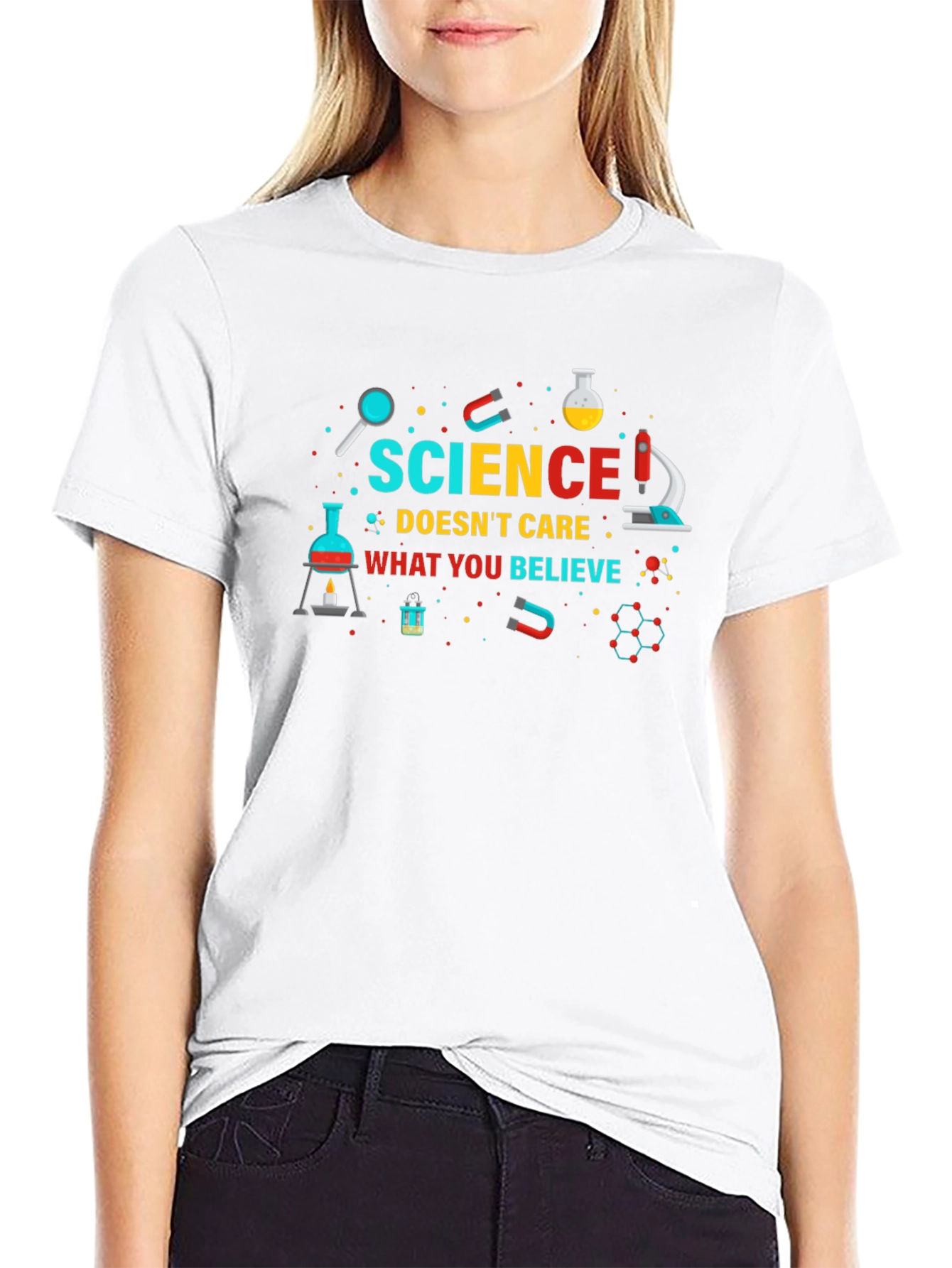 Science Doesnt Care Mens Black T-Shirt