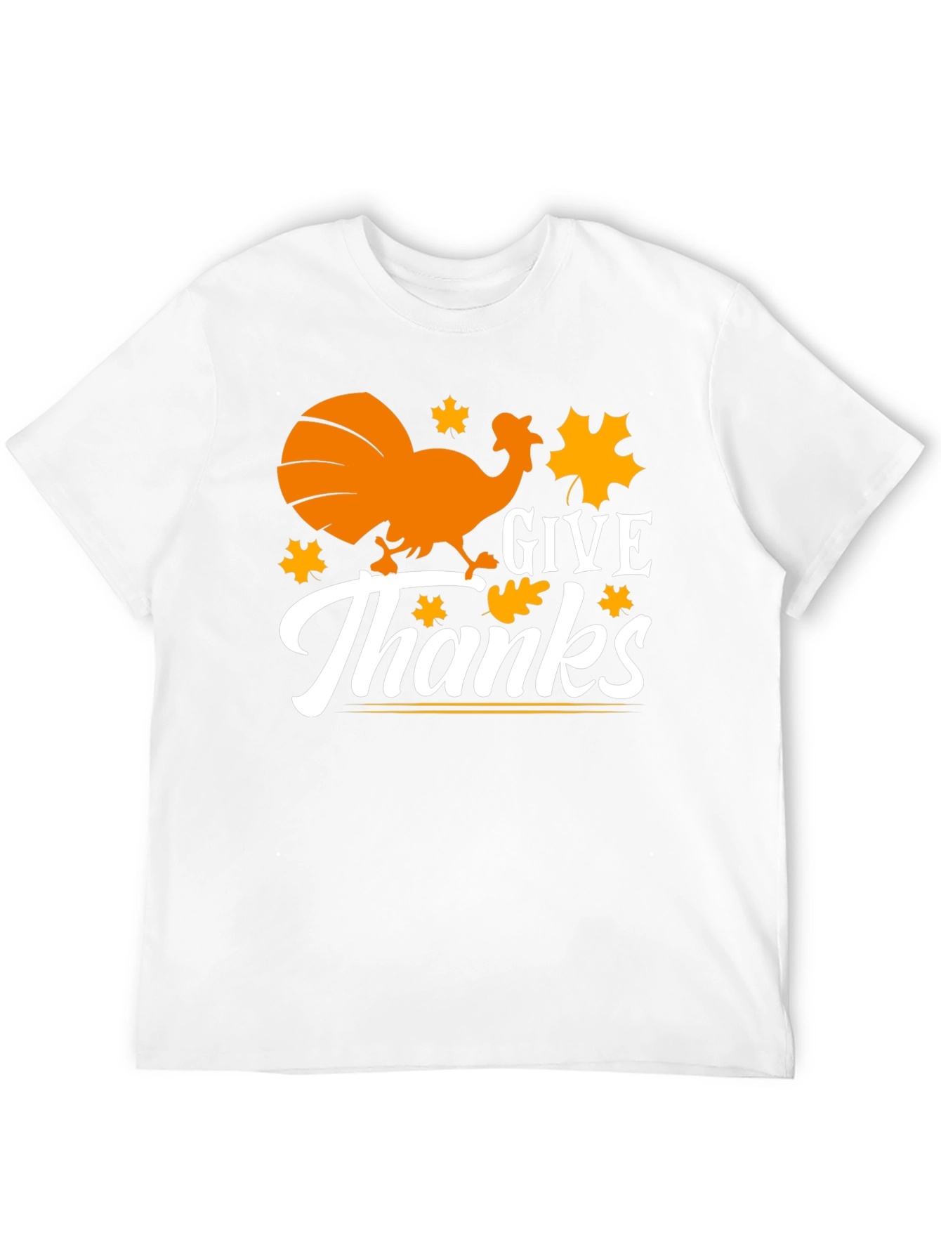 Give Thanks Thanksgiving Turkey Graphic Tee