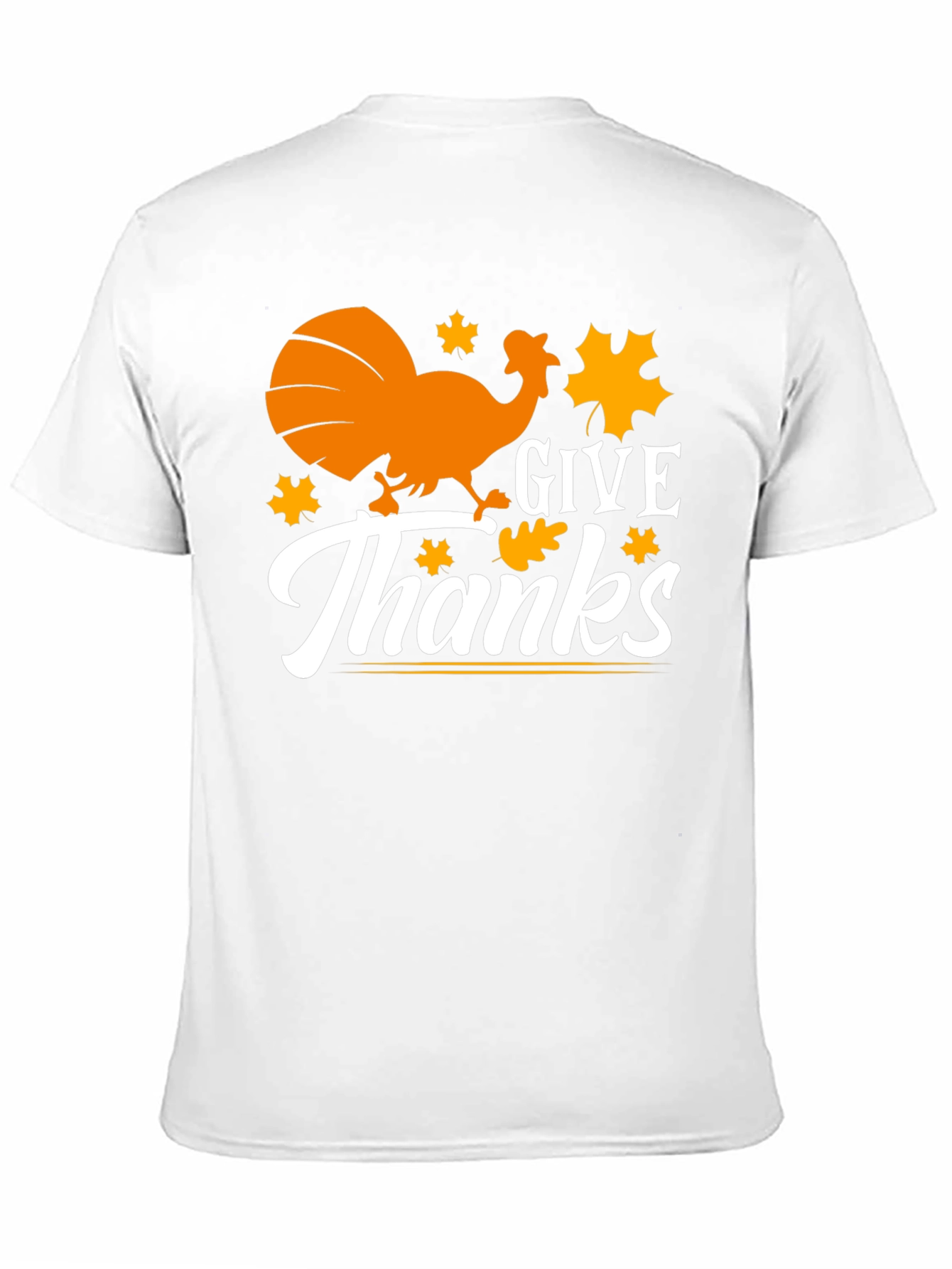 Give Thanks Thanksgiving Turkey Graphic Tee