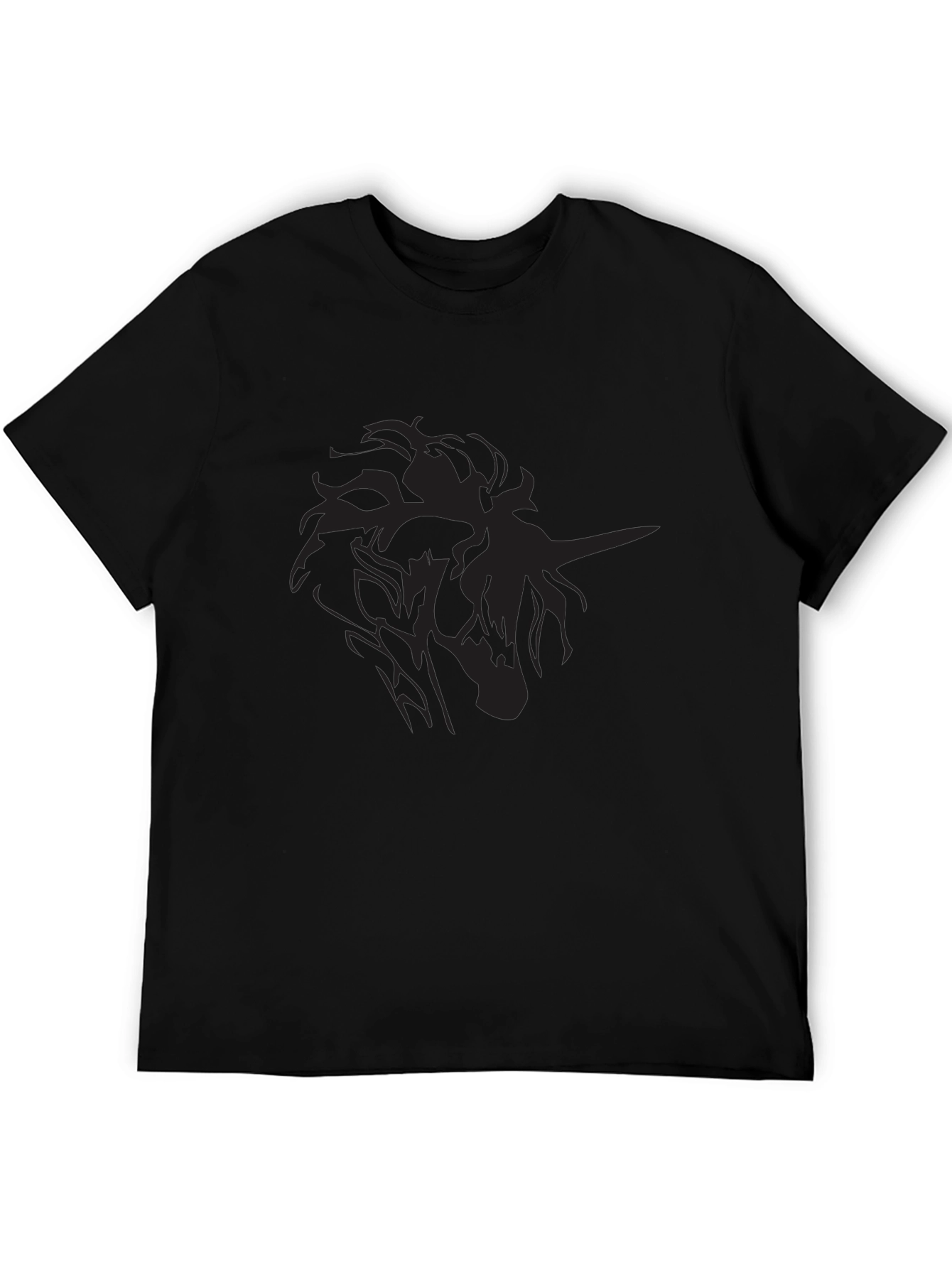 Dark Graphic Tee - Mens Fitted Black T-Shirt