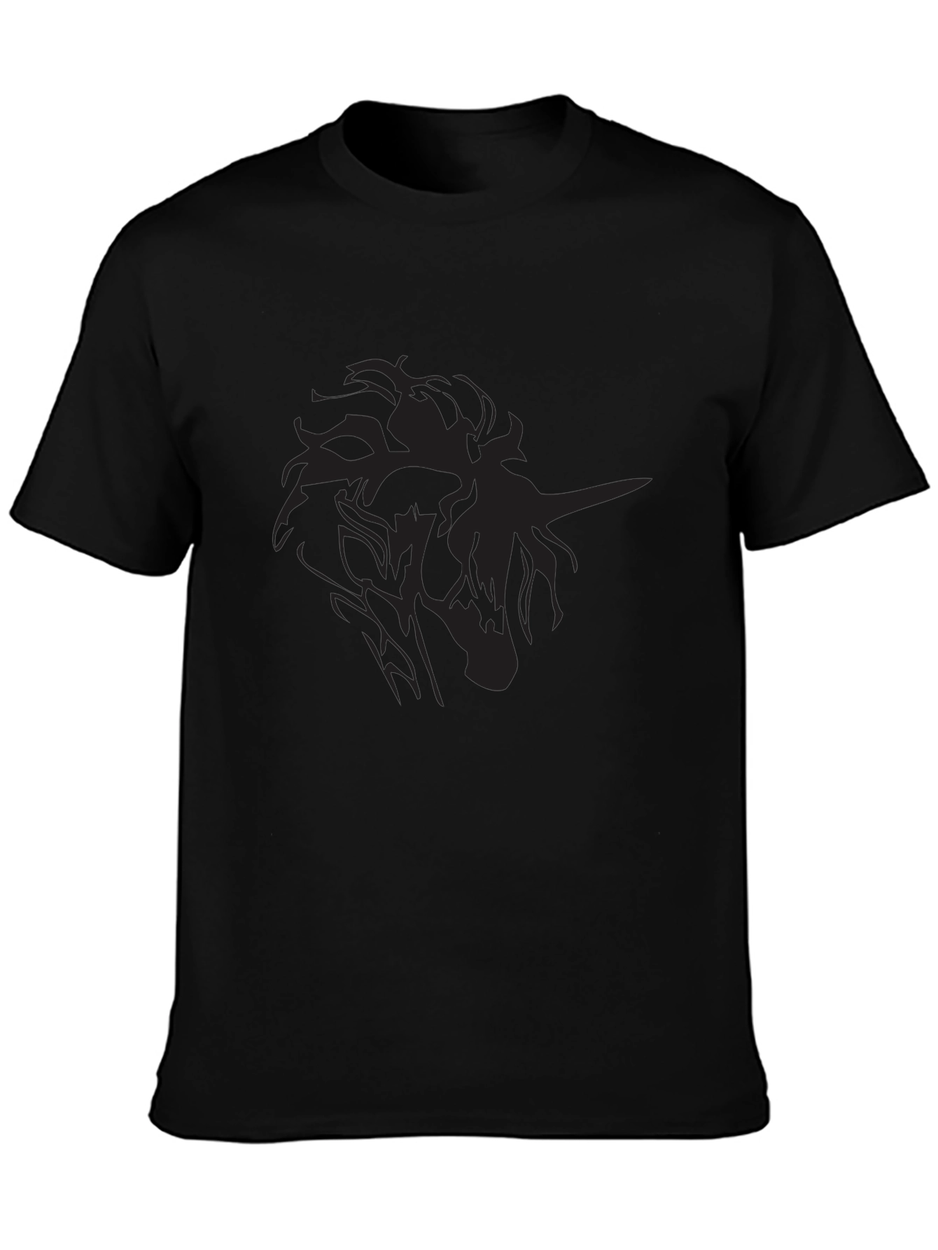 Dark Graphic Tee - Mens Fitted Black T-Shirt