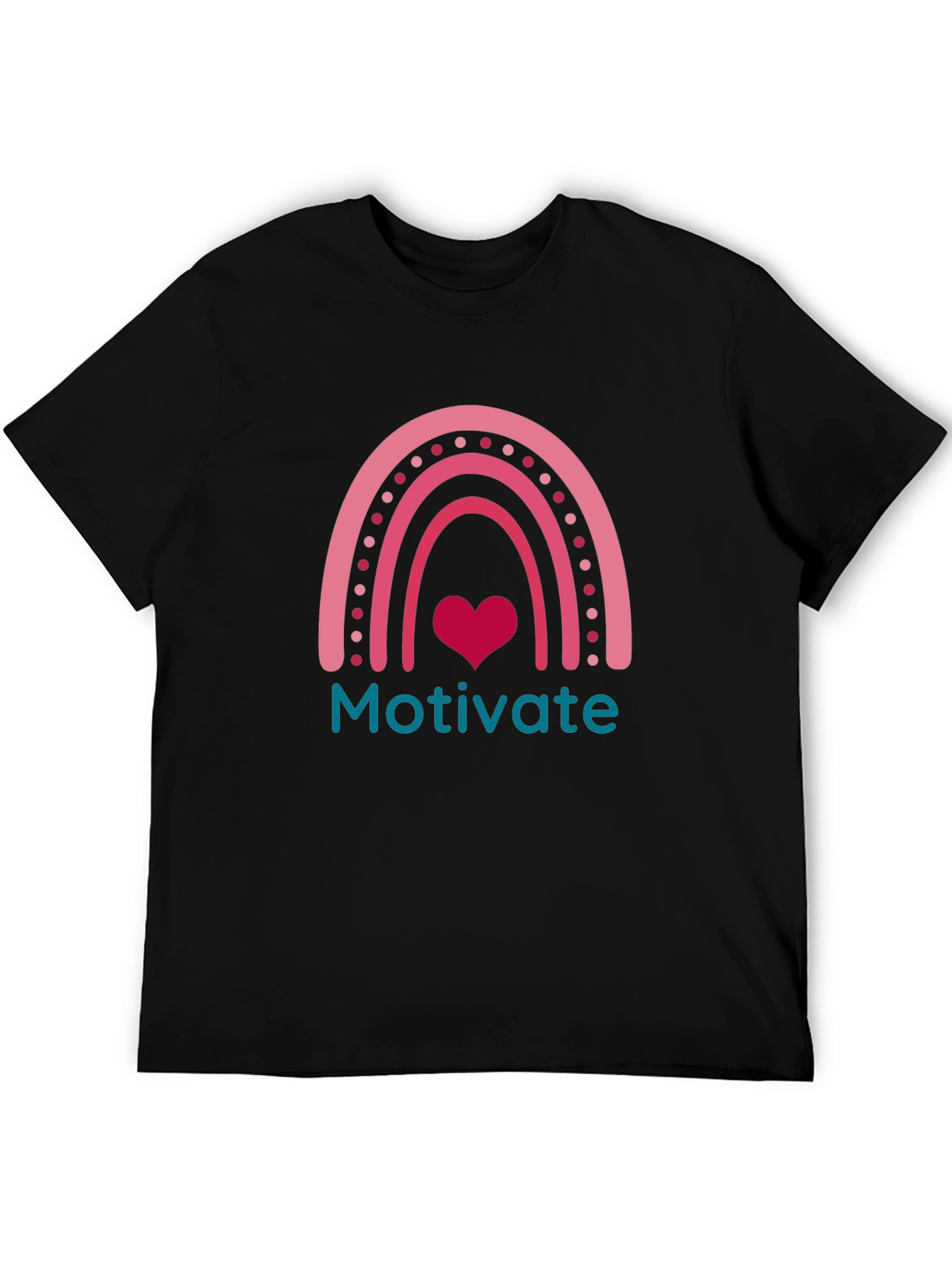 Motivate Rainbow Heart Tee