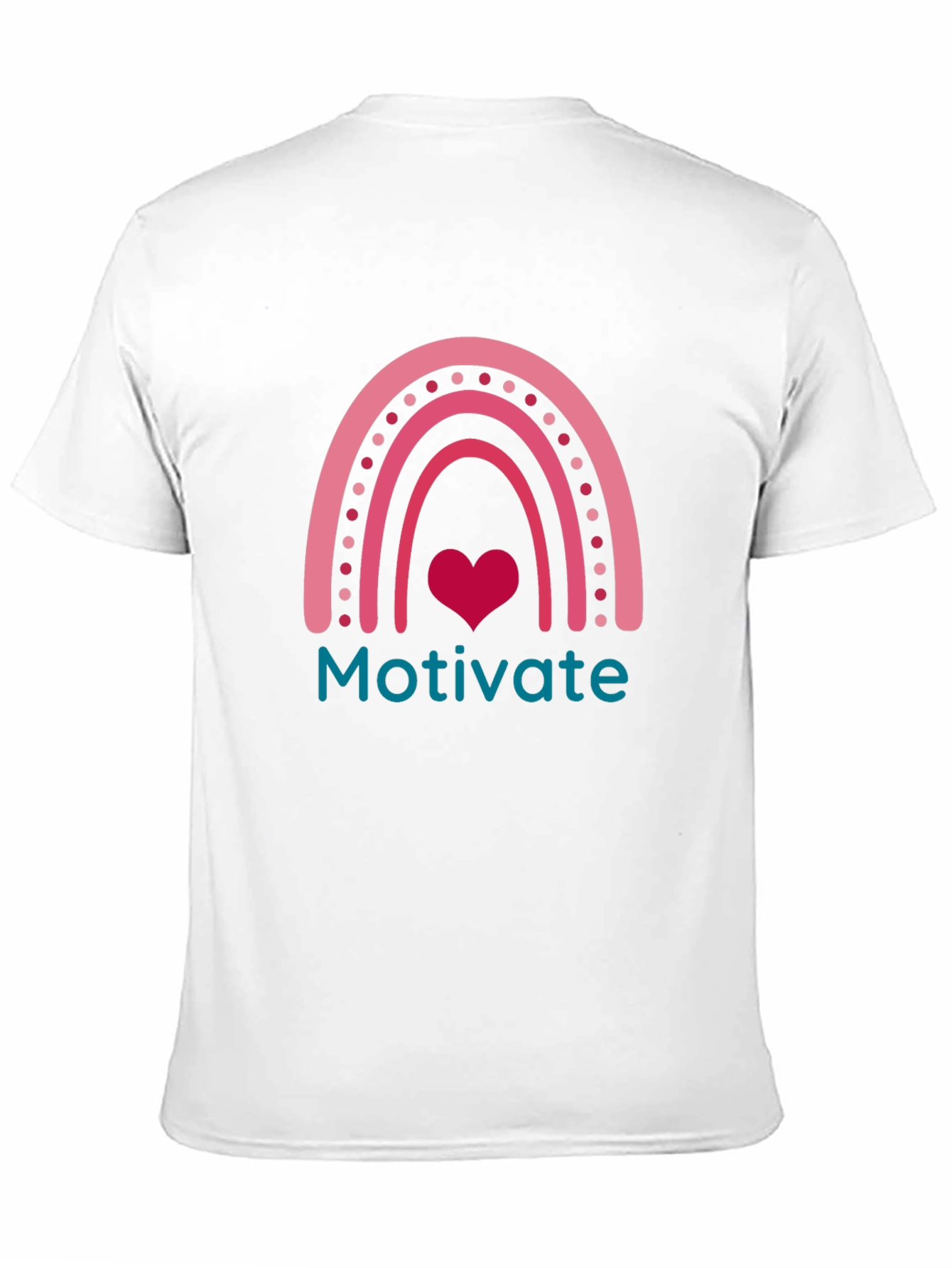 Motivate Rainbow Heart Tee