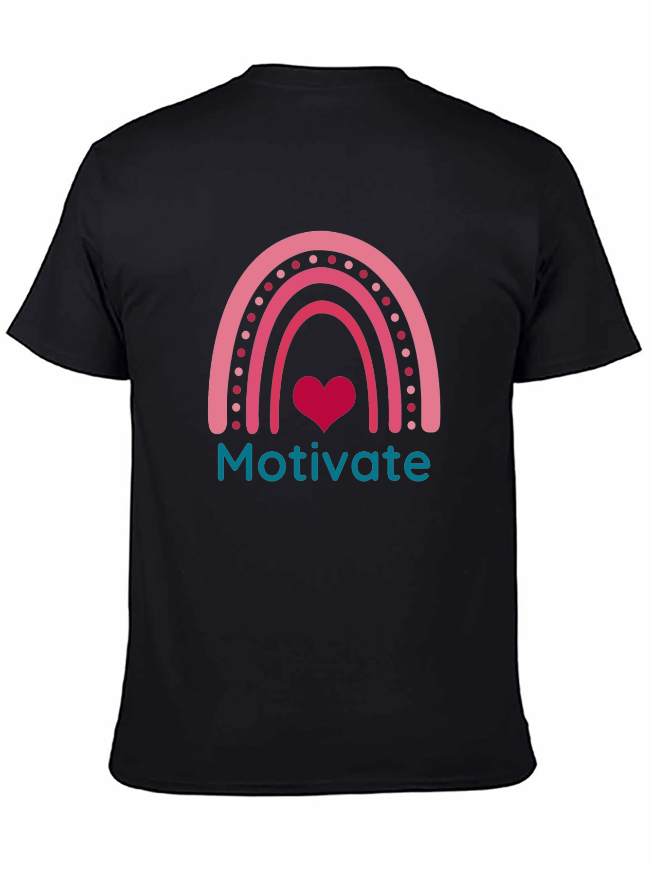 Motivate Rainbow Heart Tee