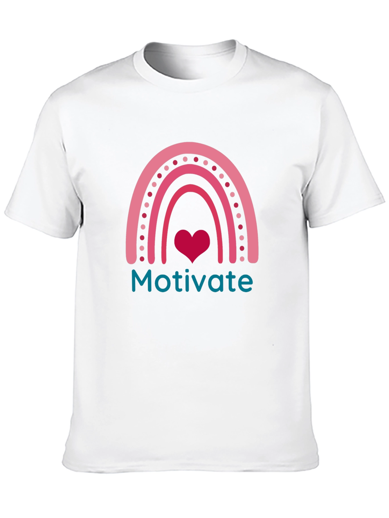 Motivate Rainbow Heart Tee