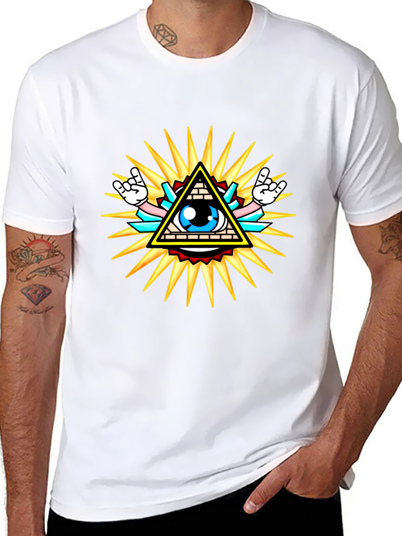 Illuminati Graphic T-Shirt - Black Cotton Tee