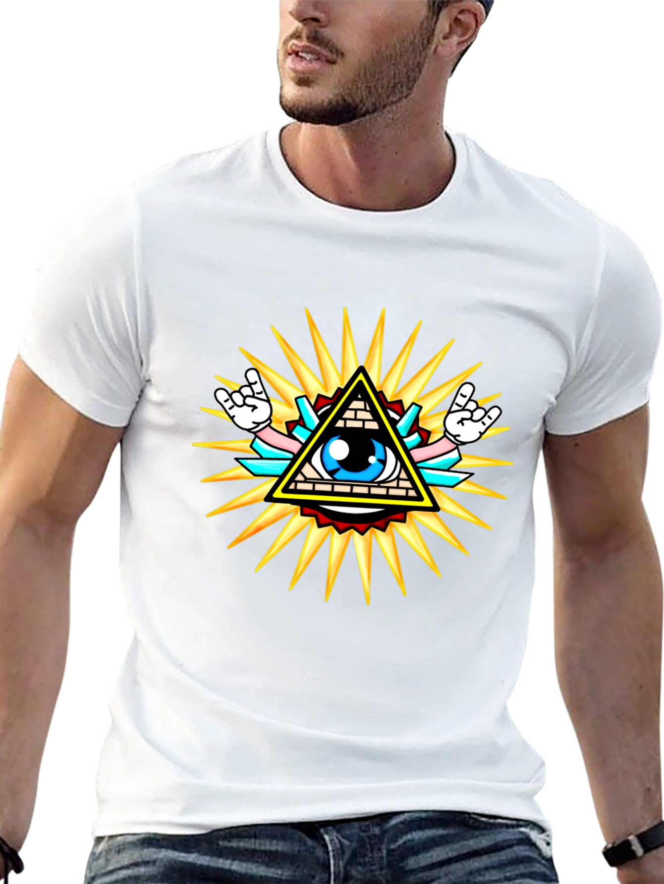 Illuminati Graphic T-Shirt - Black Cotton Tee