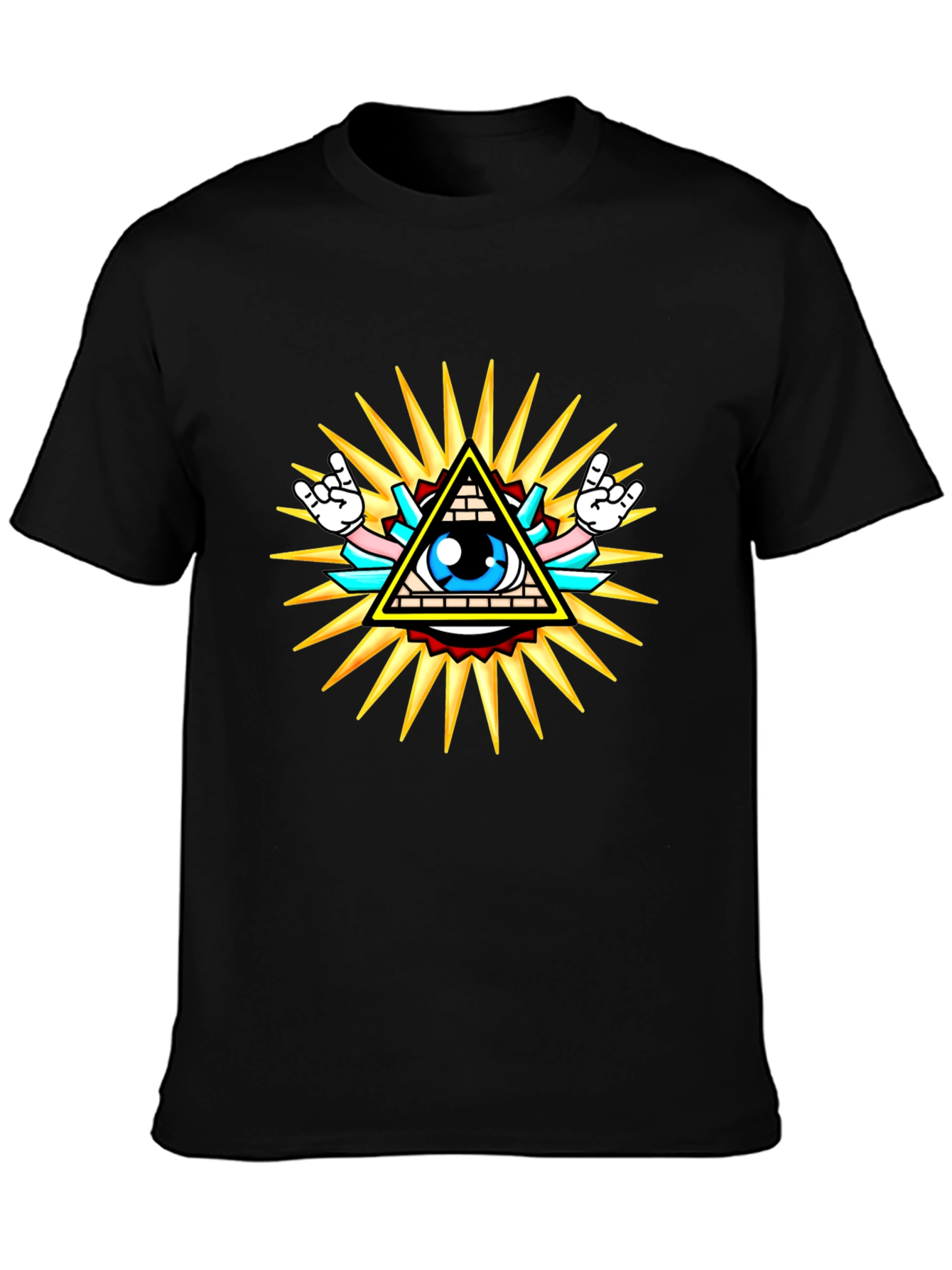 Illuminati Graphic T-Shirt - Black Cotton Tee