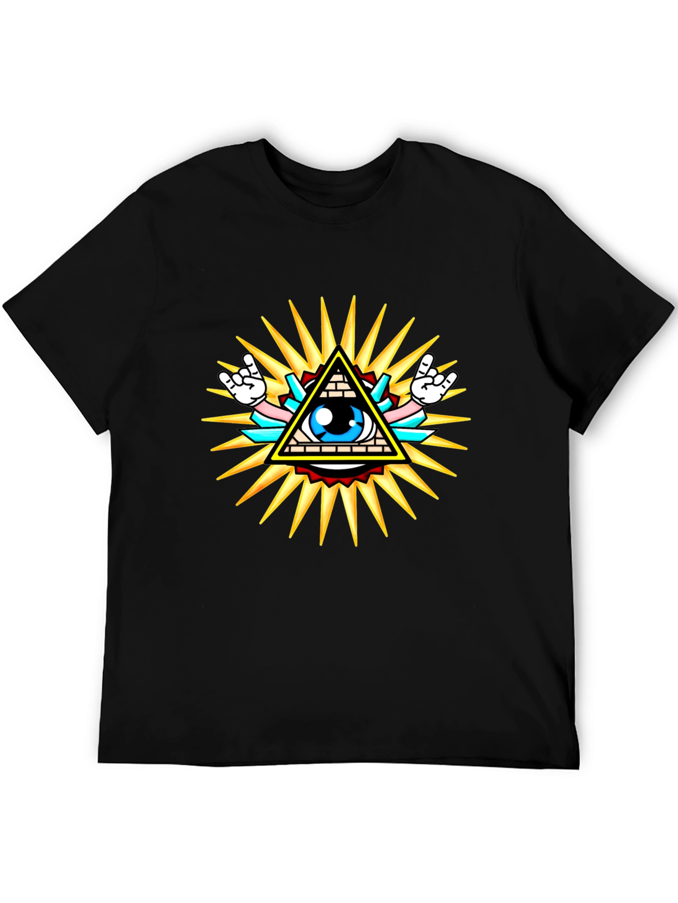 Illuminati Graphic T-Shirt - Black Cotton Tee