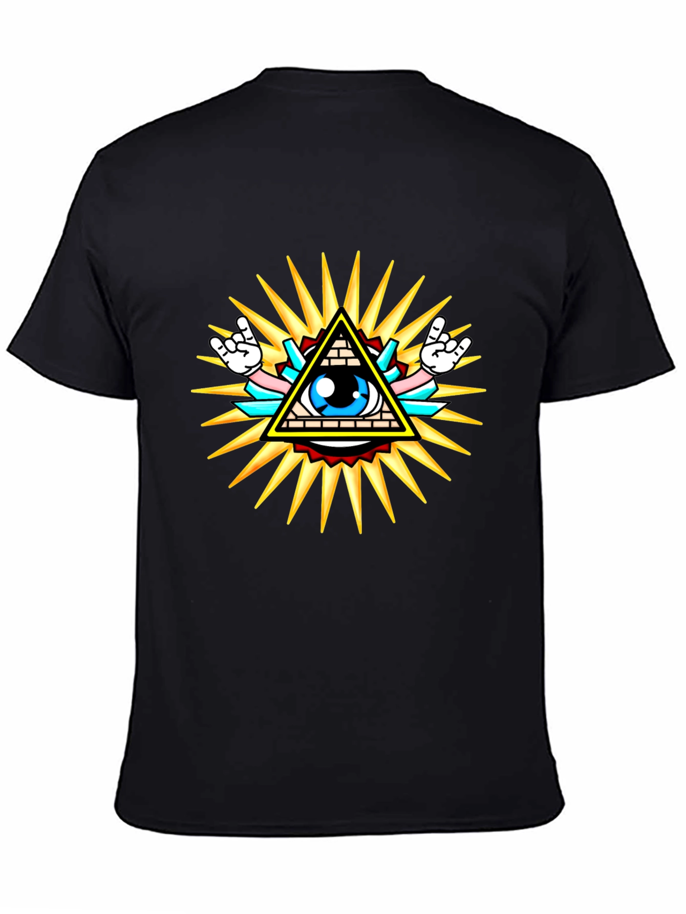 Illuminati Graphic T-Shirt - Black Cotton Tee