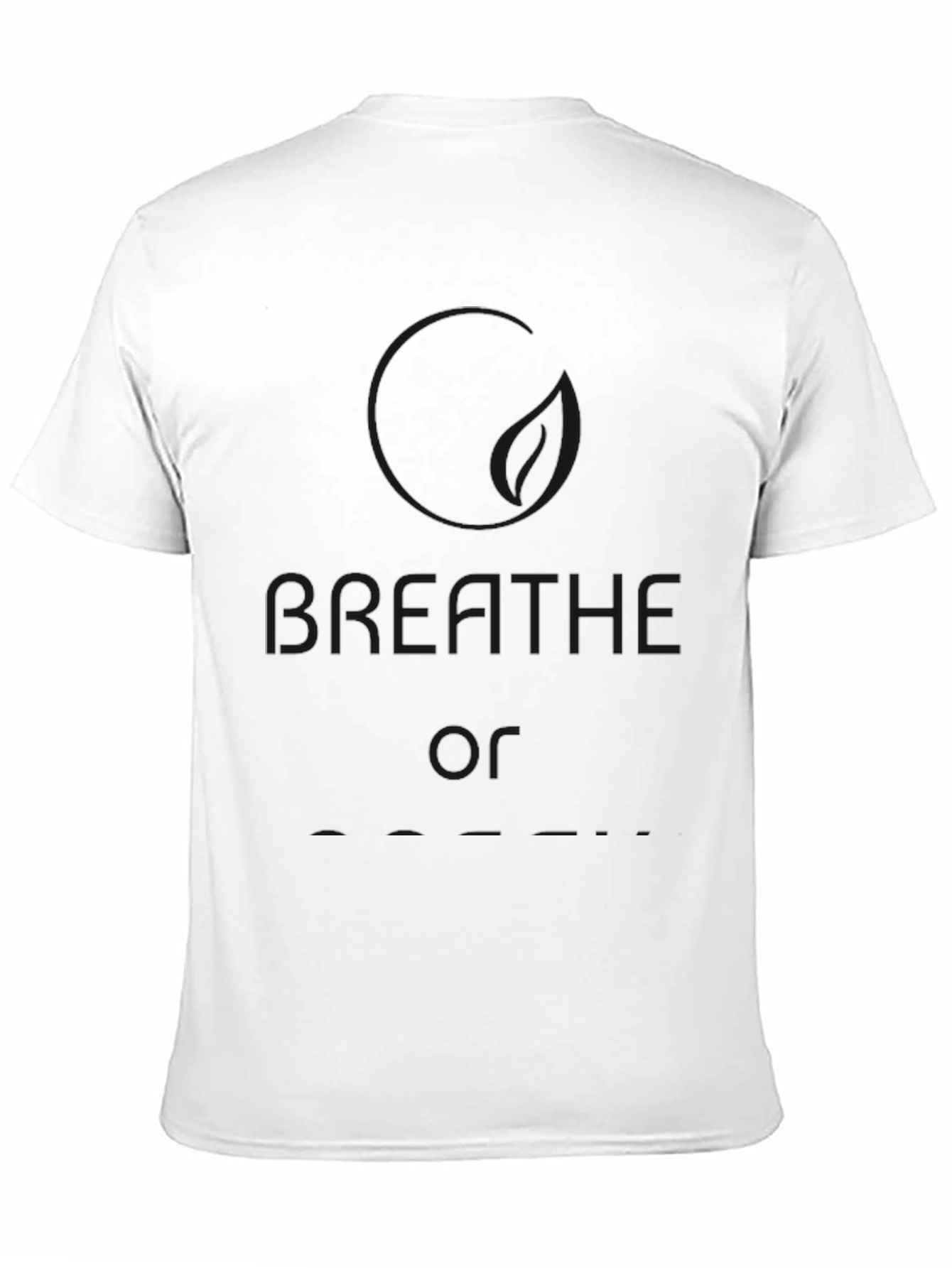 Breathe Graphic Tee - Relaxed Fit Black T-Shirt