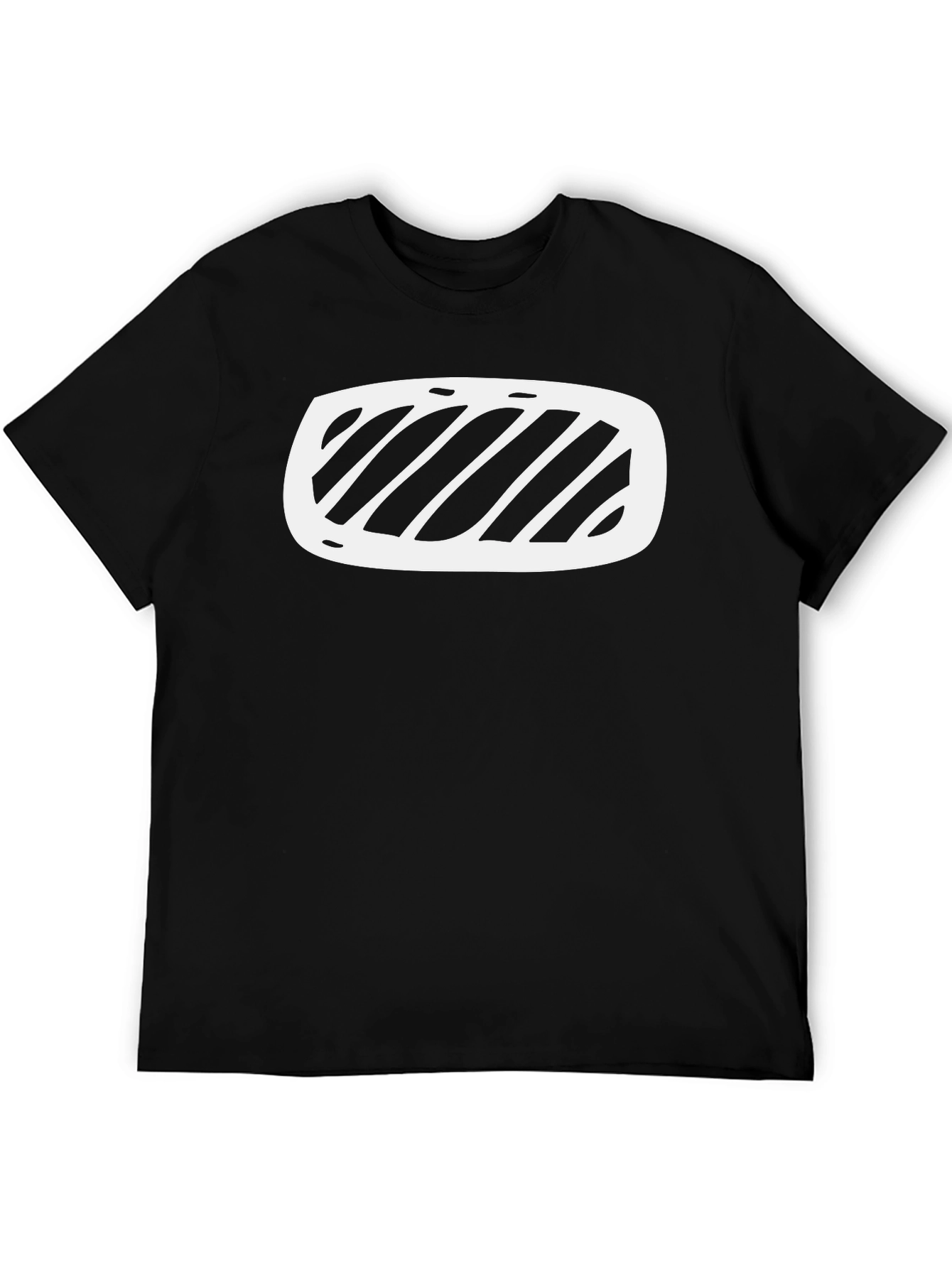 Abstract Graphic Black T-Shirt - Modern Casual Wear