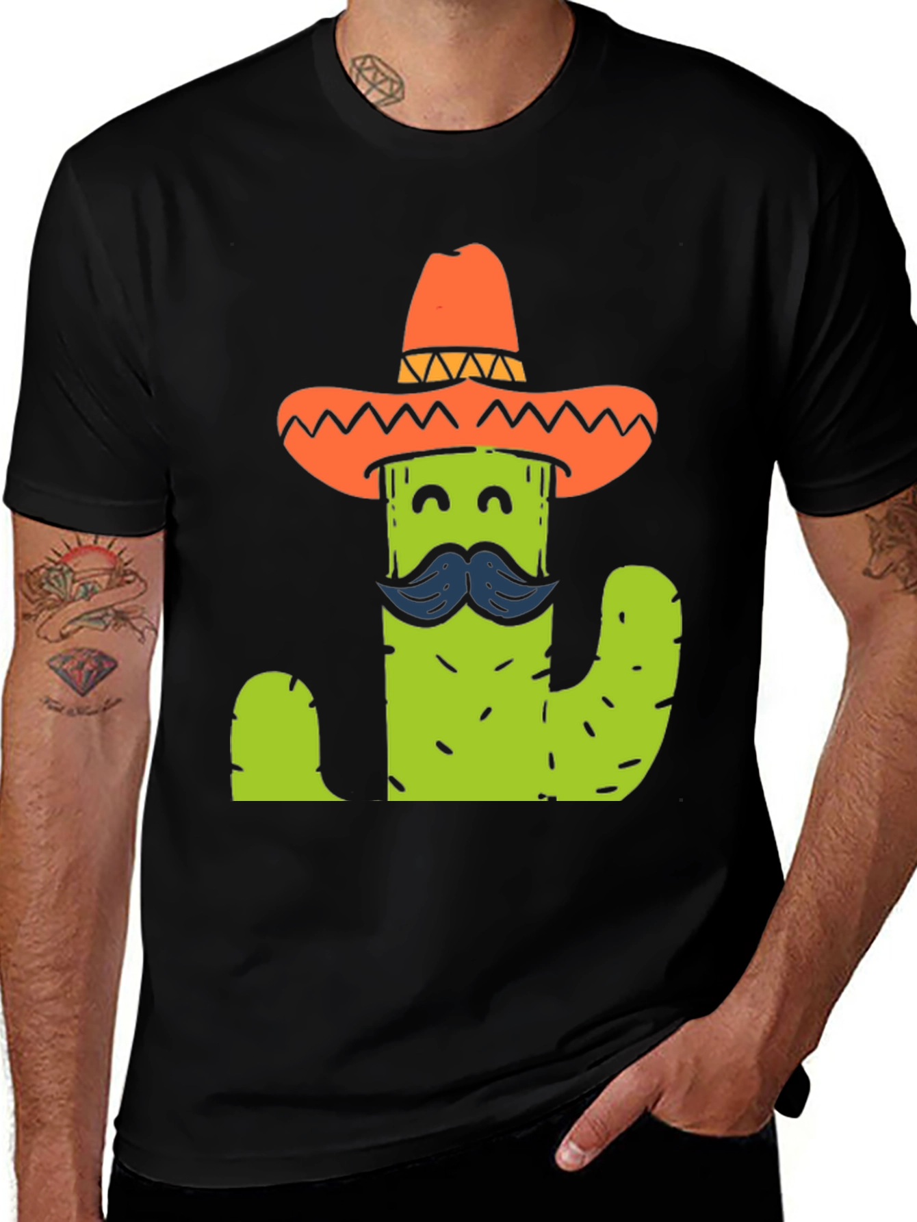 Cactus Sombrero T-Shirt - Funny Graphic Tee