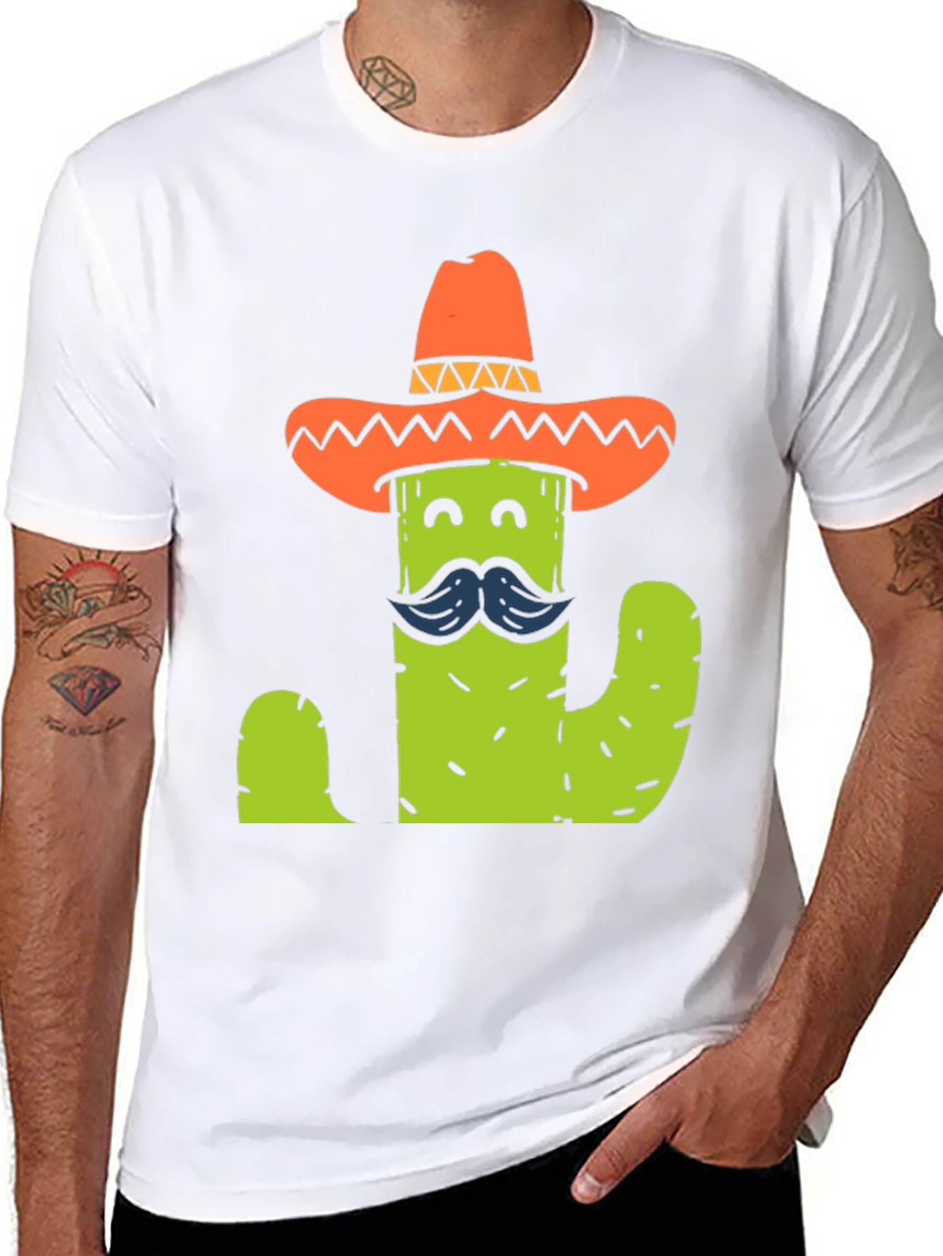 Cactus Sombrero T-Shirt - Funny Graphic Tee