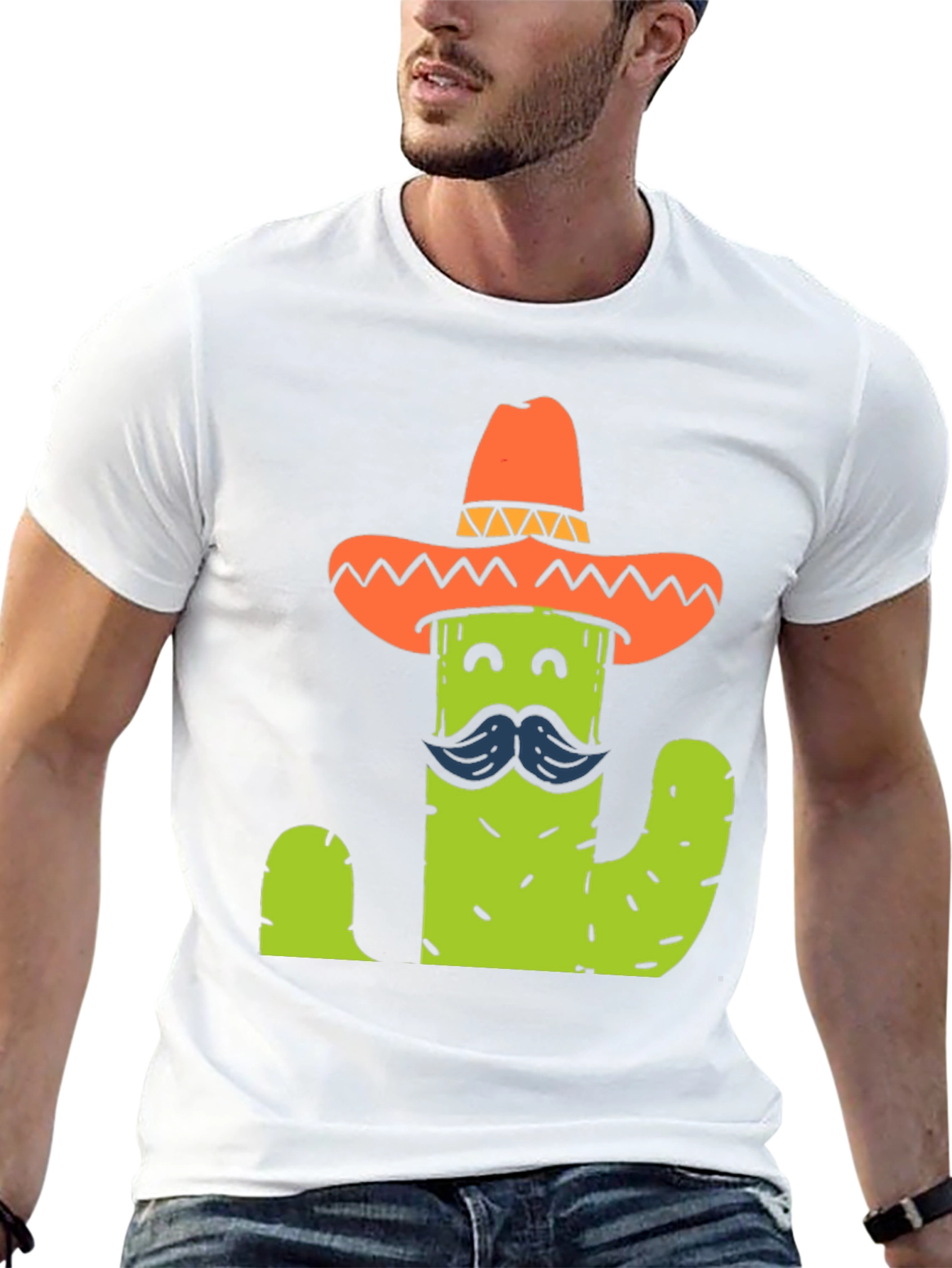 Cactus Sombrero T-Shirt - Funny Graphic Tee