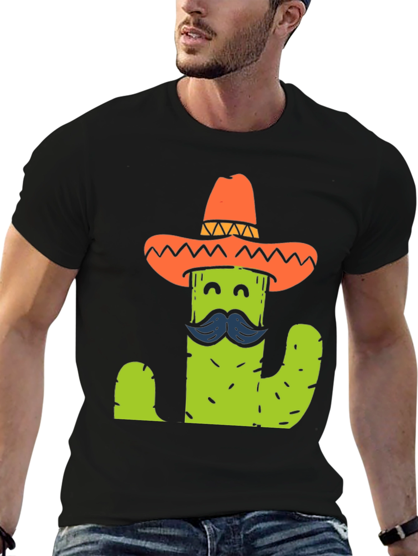 Cactus Sombrero T-Shirt - Funny Graphic Tee