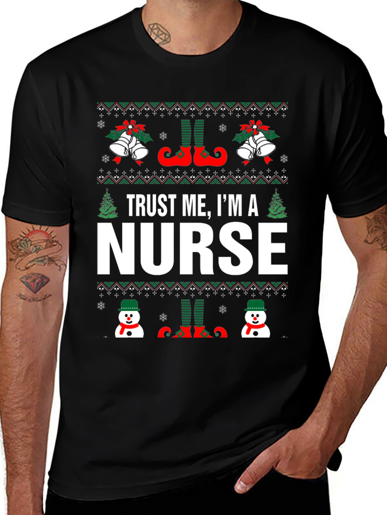 Trust Me Im A Nurse Christmas T-Shirt