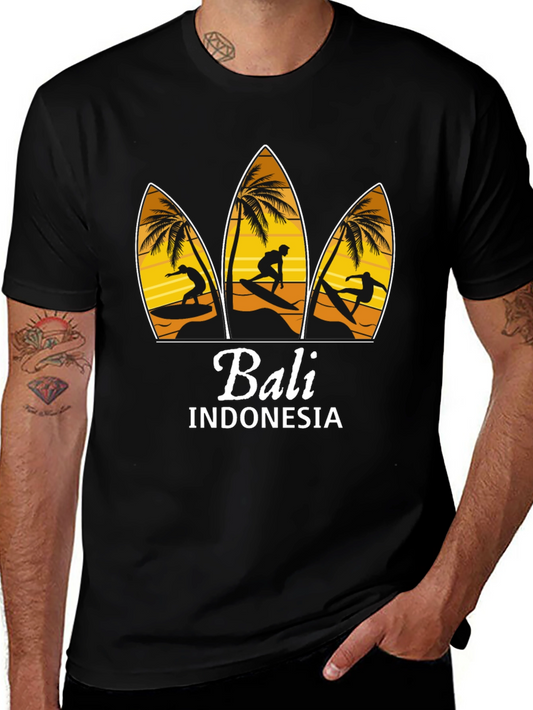 Bali Indonesia Surfing T-Shirt