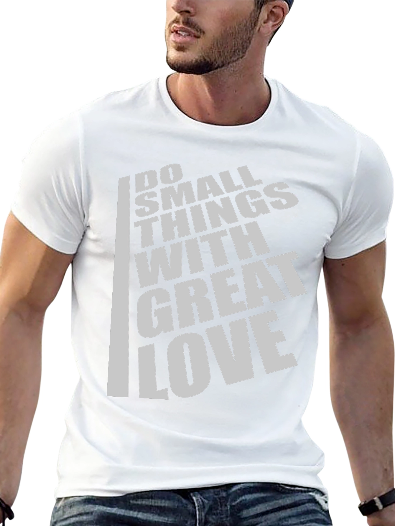 Inspirational Do Small Things With Great Love Black T-Shirt