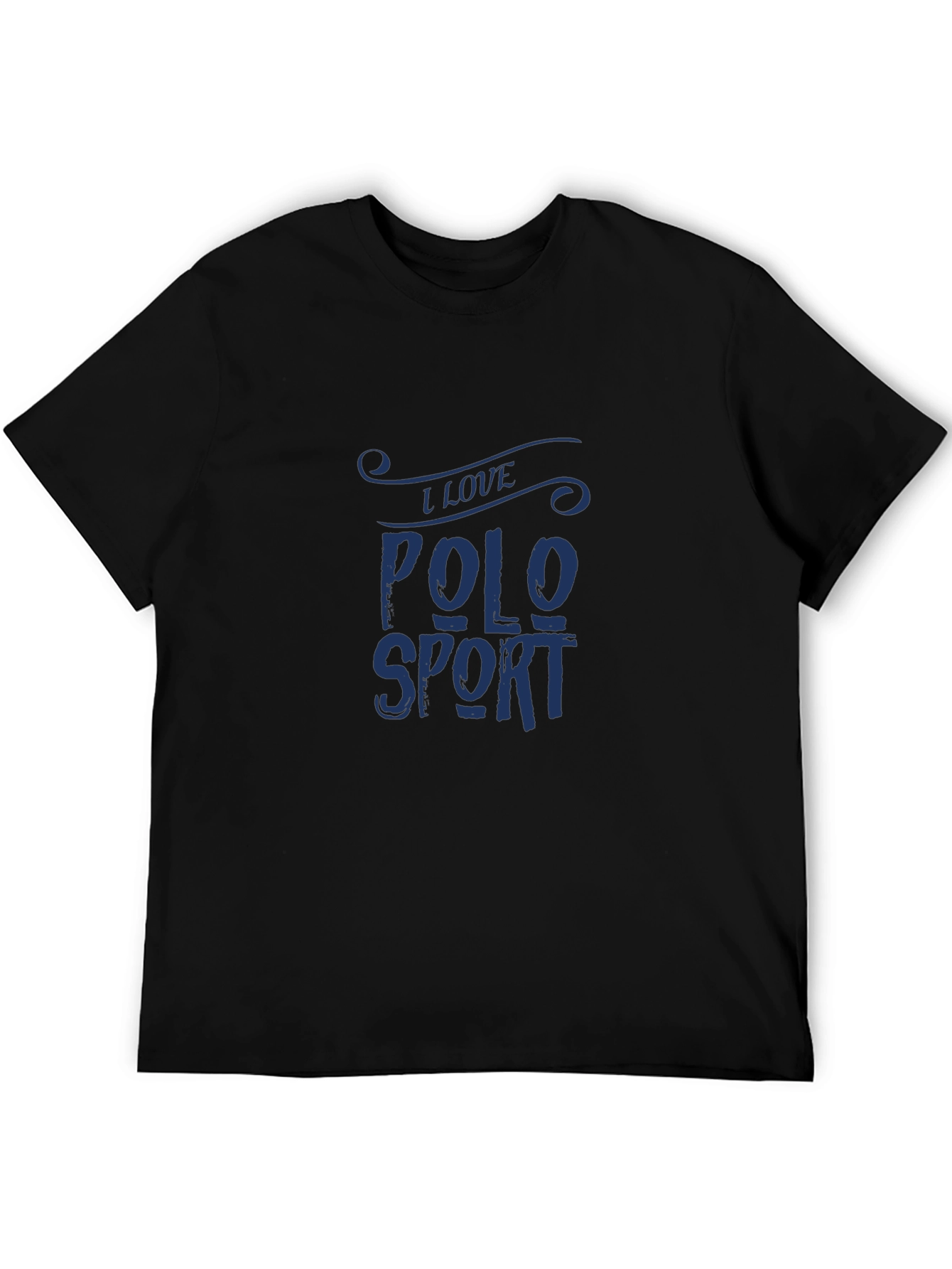I Love Polo Sport Black T-Shirt