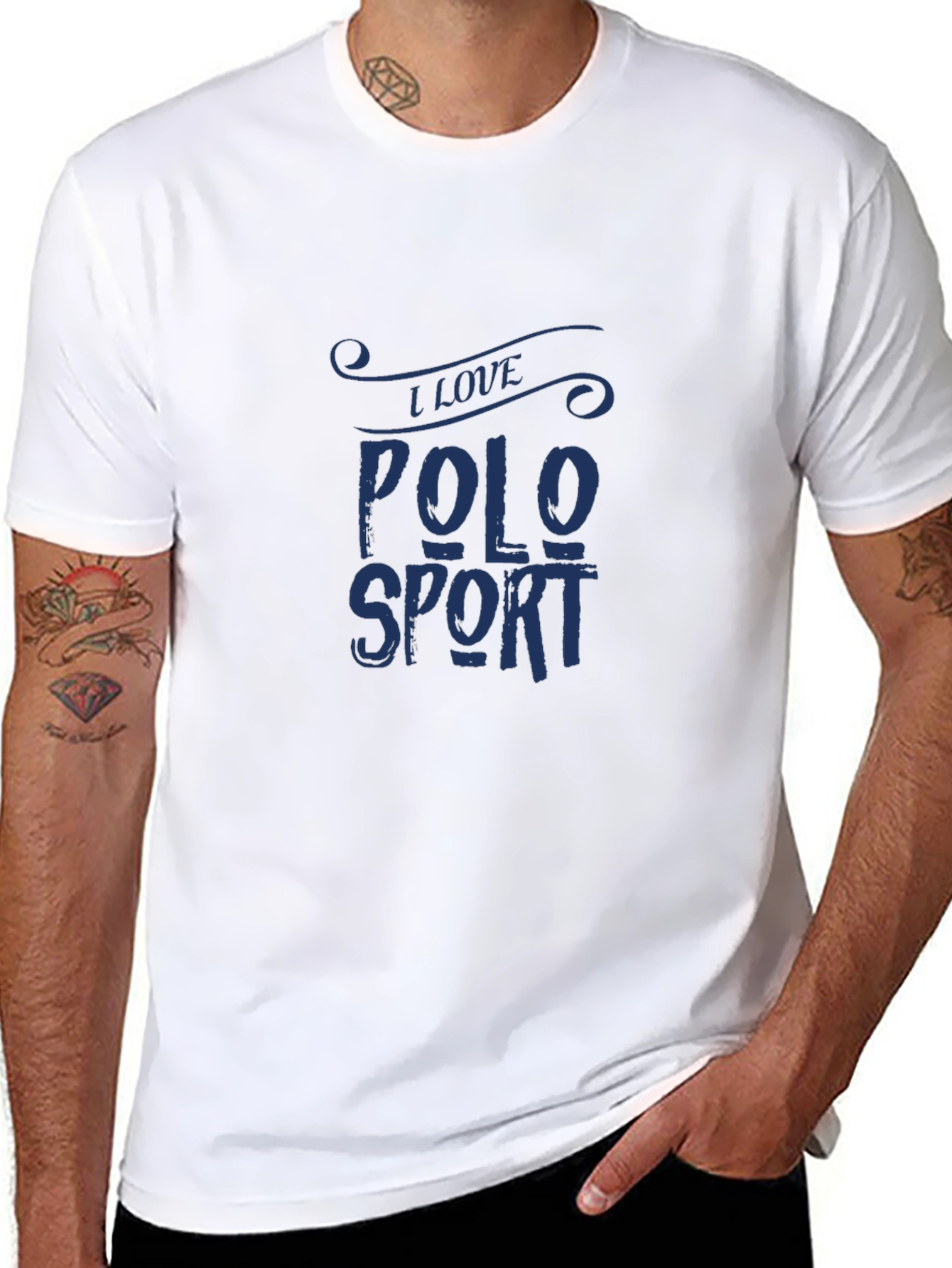 I Love Polo Sport Black T-Shirt