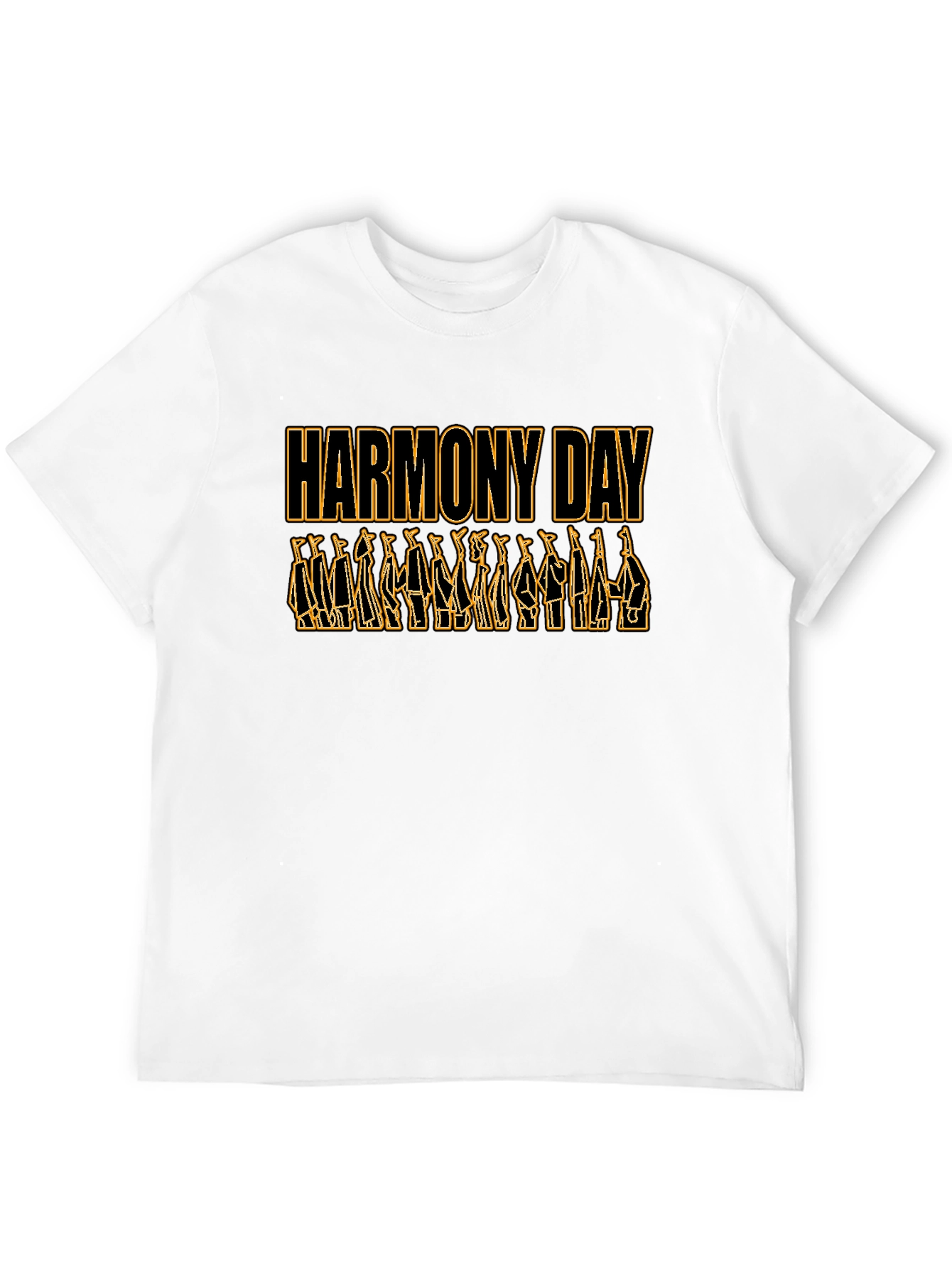 Harmony Day Black T-Shirt