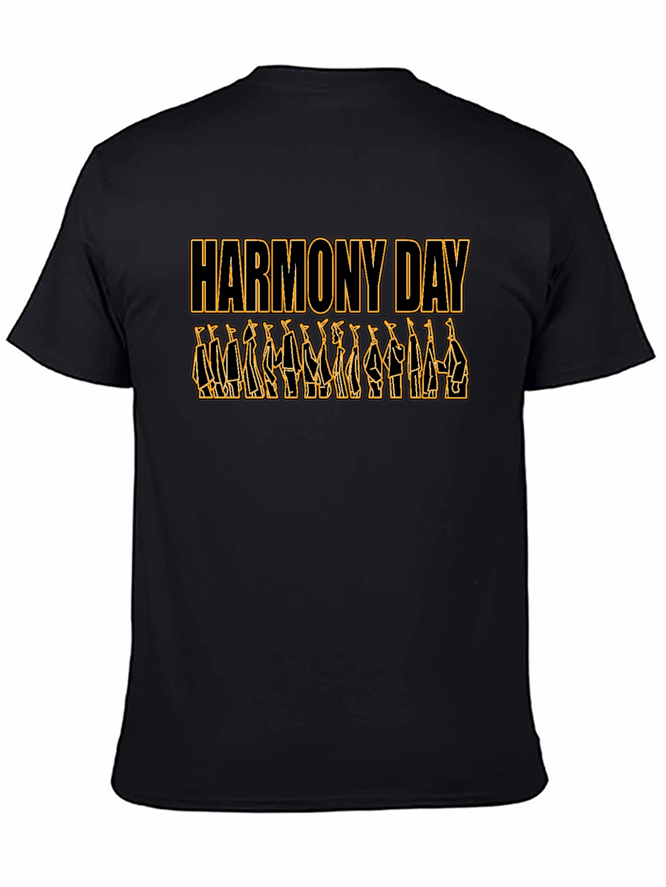 Harmony Day Black T-Shirt