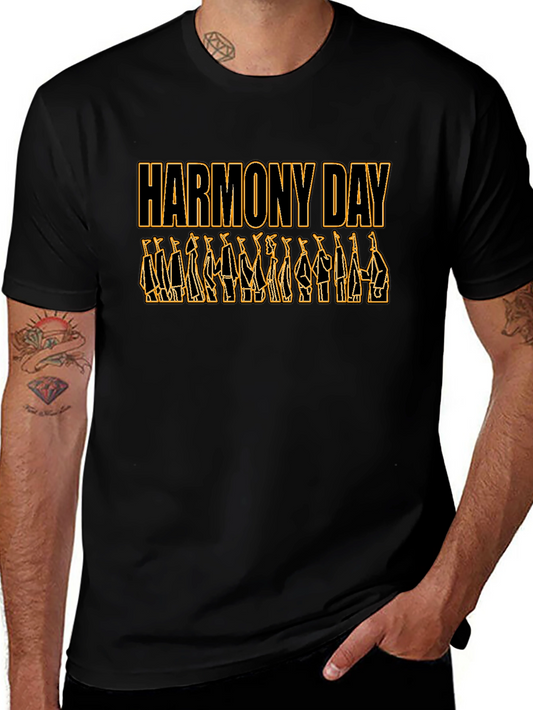 Harmony Day Black T-Shirt