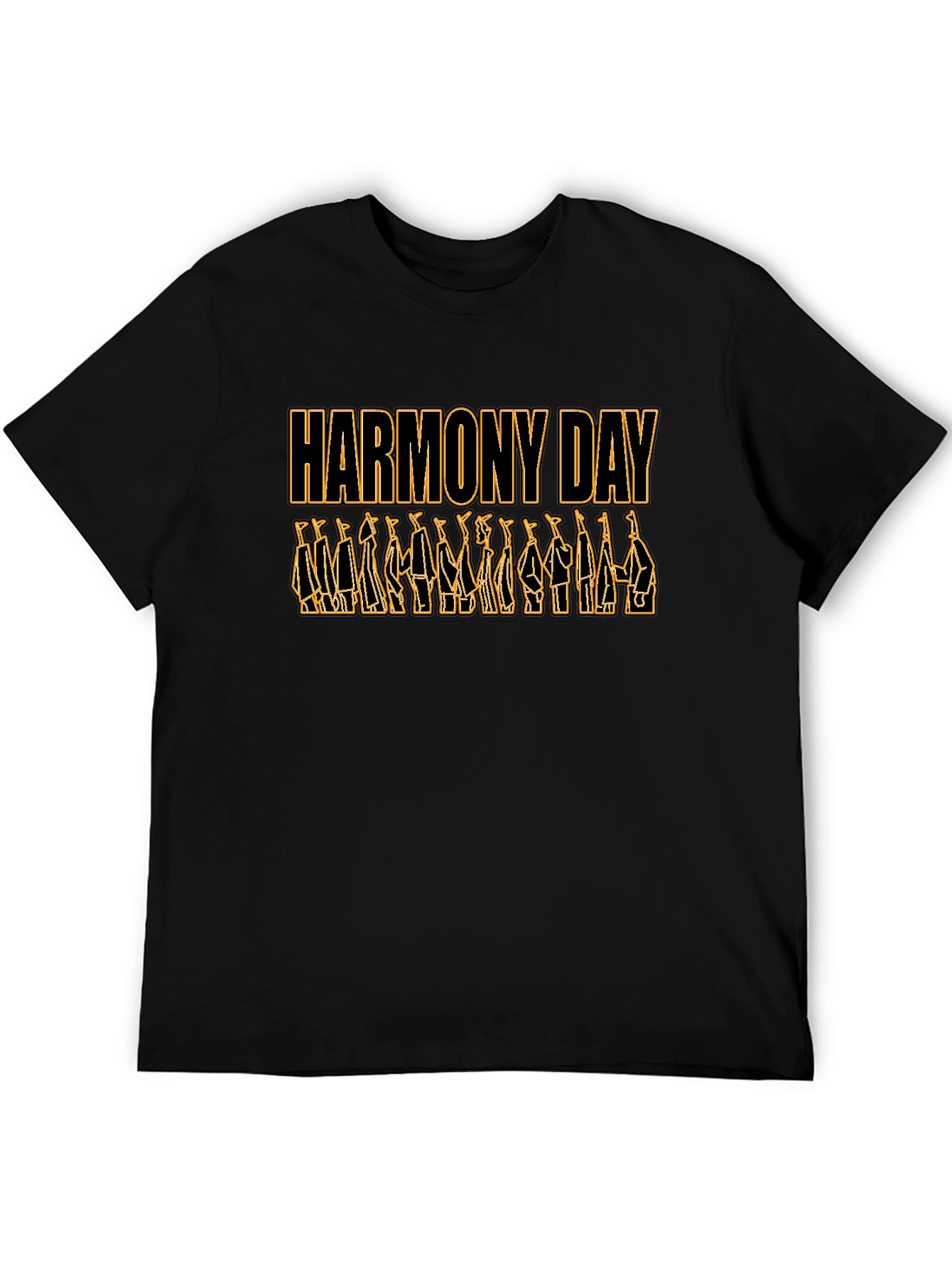 Harmony Day Black T-Shirt