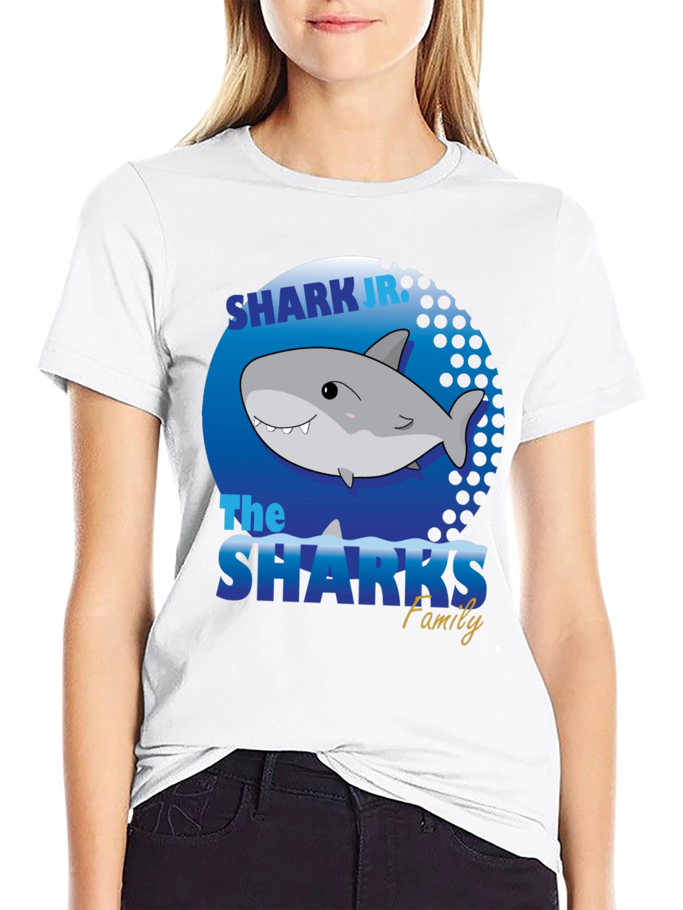 Shark Jr Family T-Shirt - Fun Graphic Tee