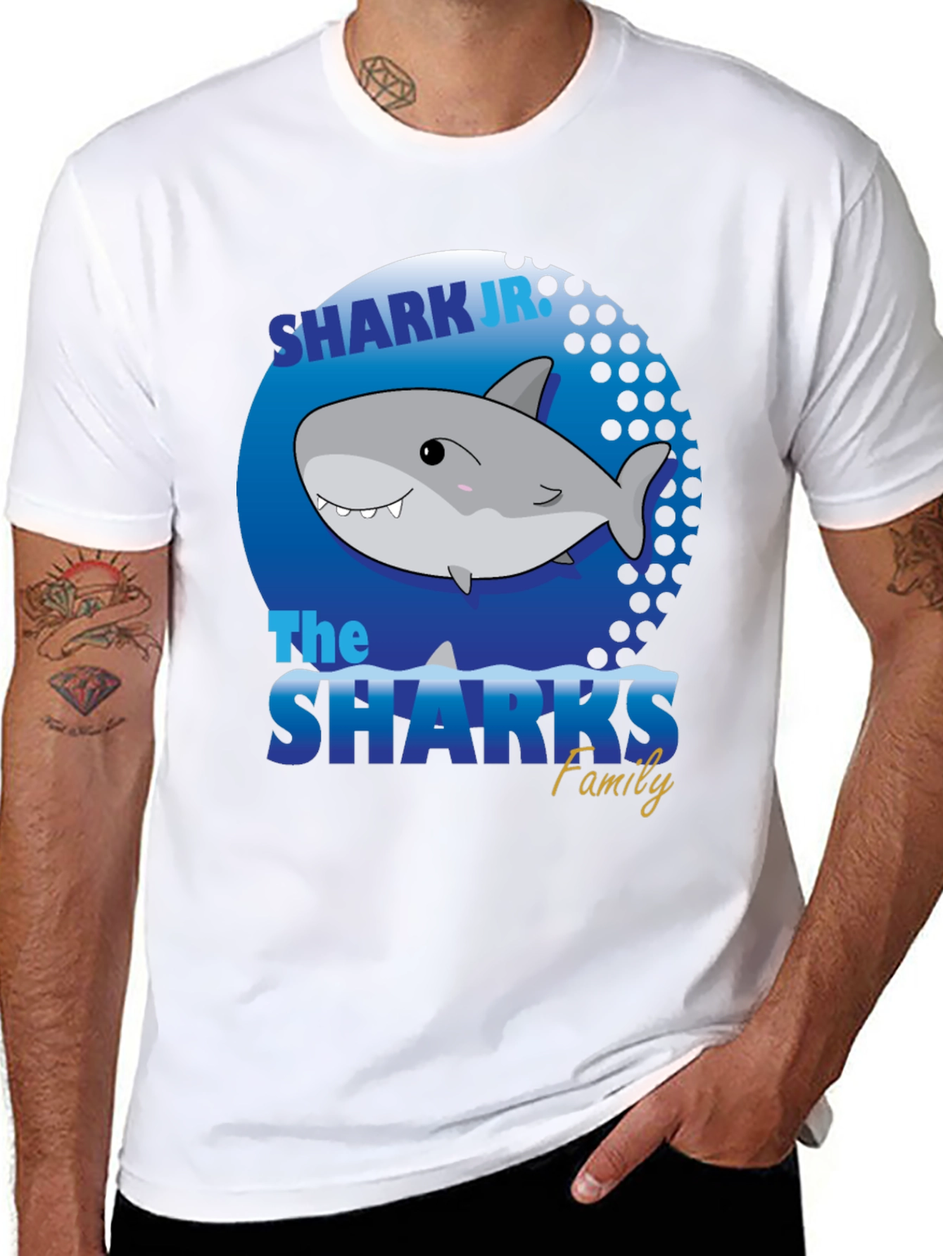 Shark Jr Family T-Shirt - Fun Graphic Tee