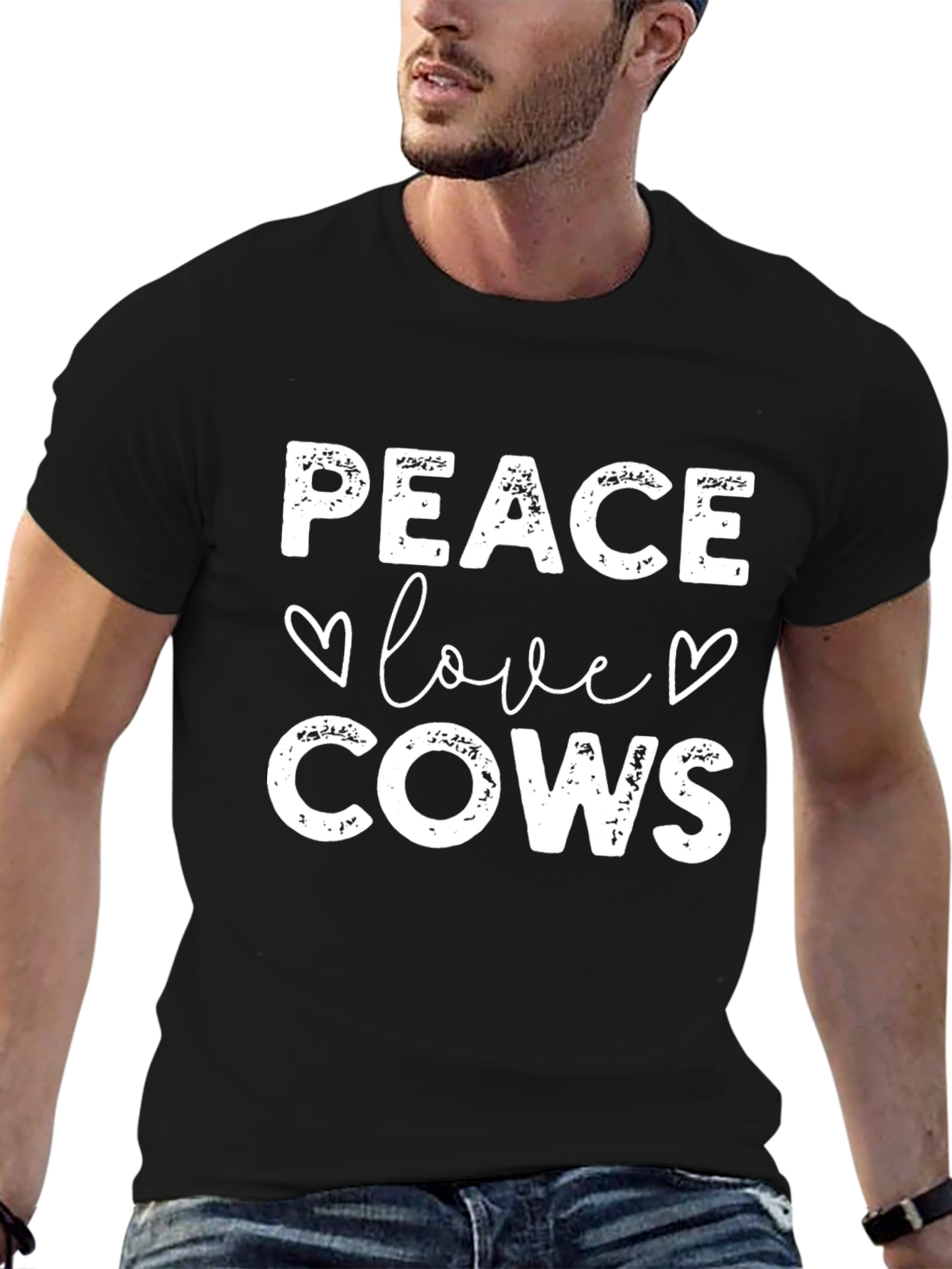 Peace Love Cows Graphic Tee