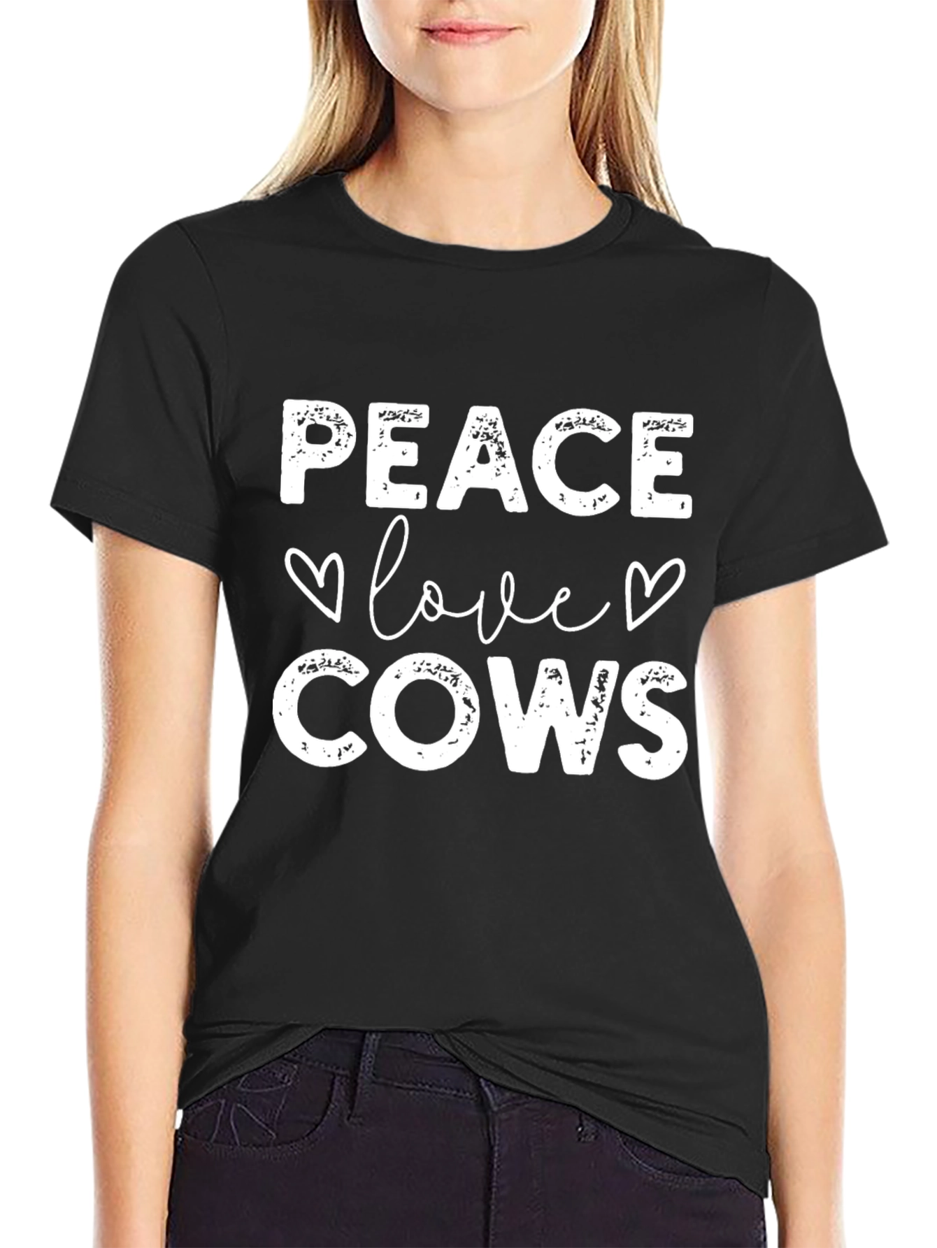 Peace Love Cows Graphic Tee