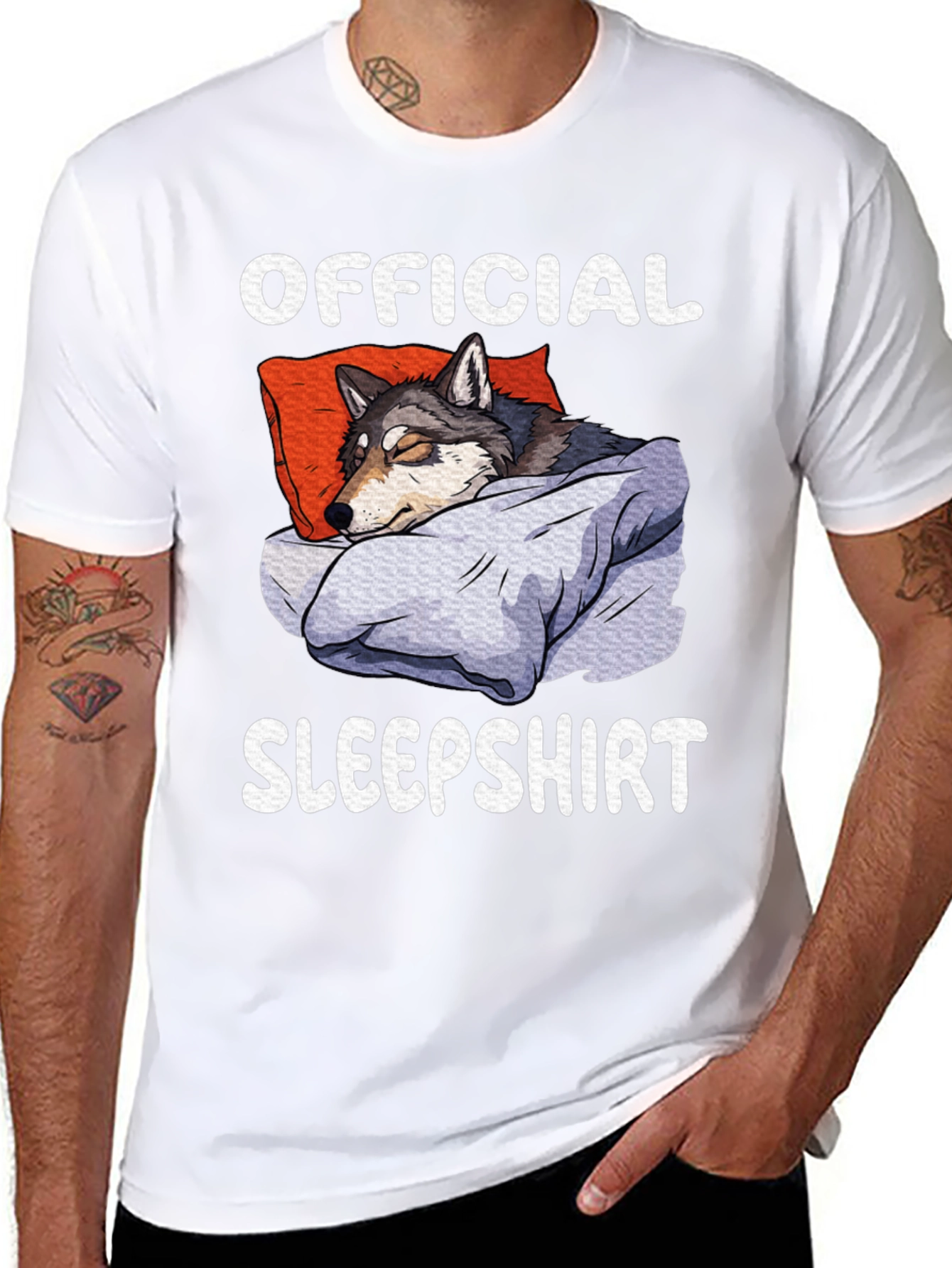 Official Sleepshirt Funny Wolf T-Shirt