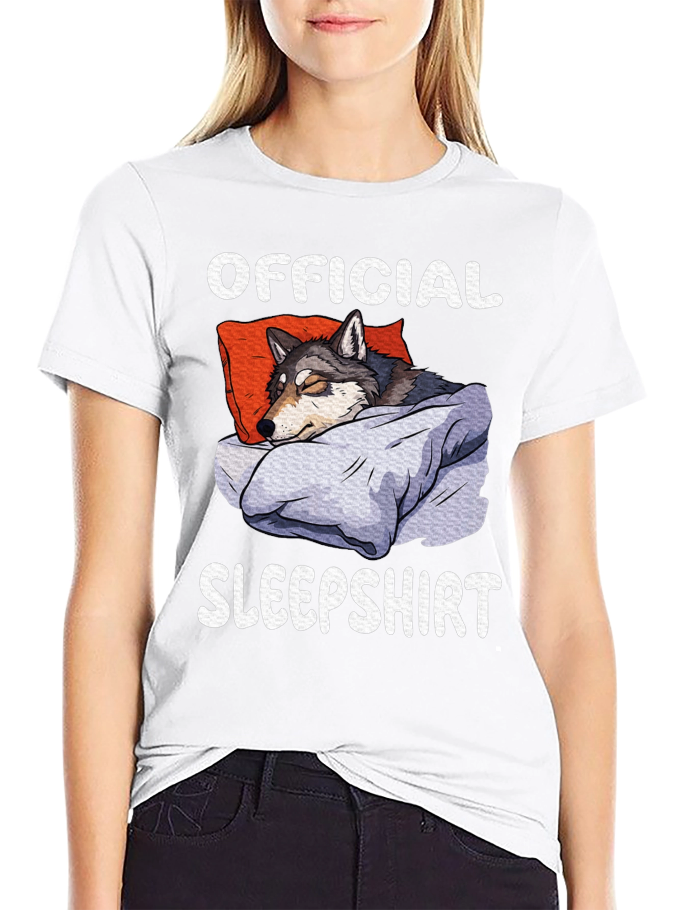 Official Sleepshirt Funny Wolf T-Shirt