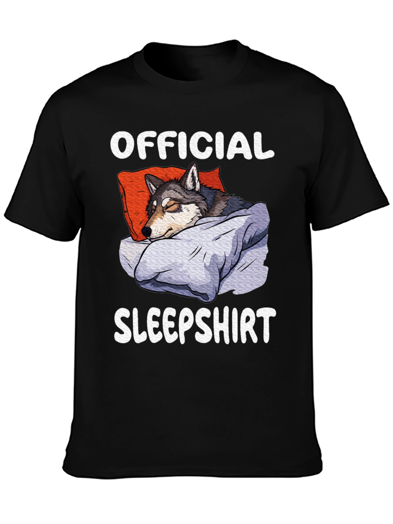 Official Sleepshirt Funny Wolf T-Shirt