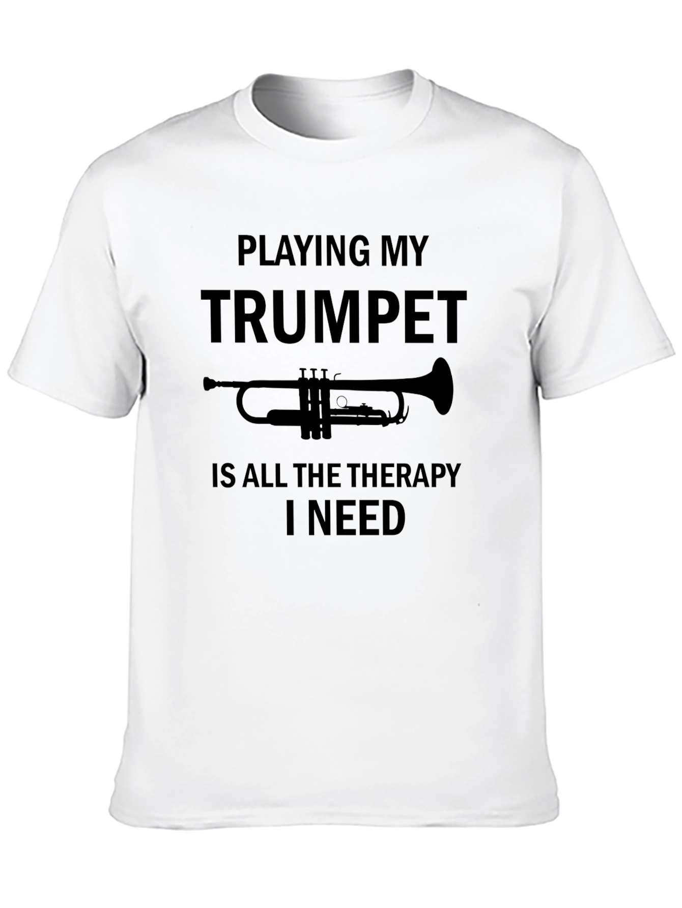 Trumpet Therapy T-Shirt - Musician Humor Tee