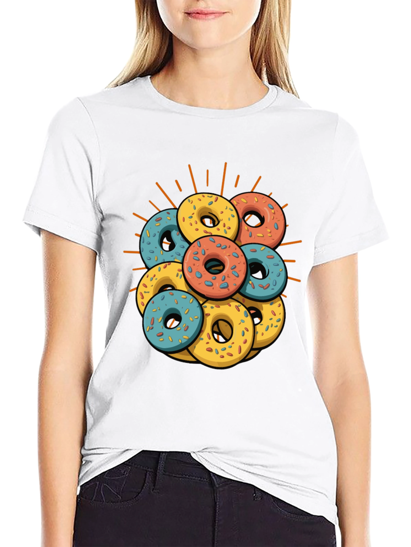 Donut Stack Graphic T-Shirt