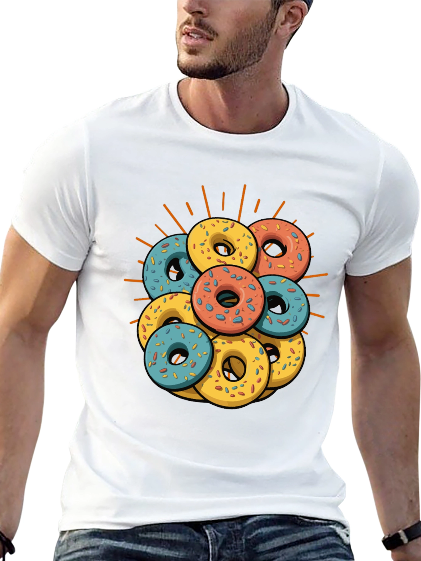 Donut Stack Graphic T-Shirt