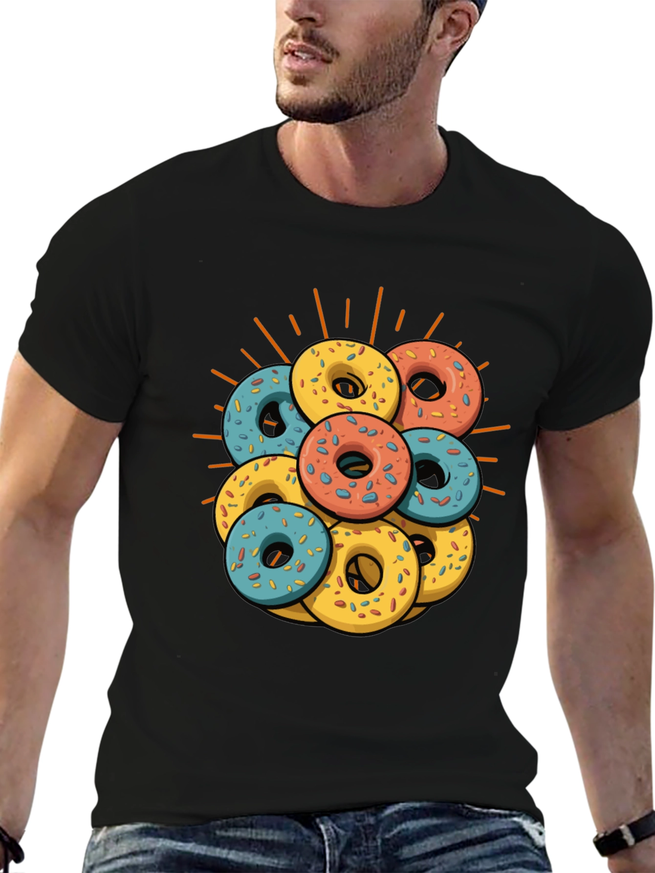 Donut Stack Graphic T-Shirt
