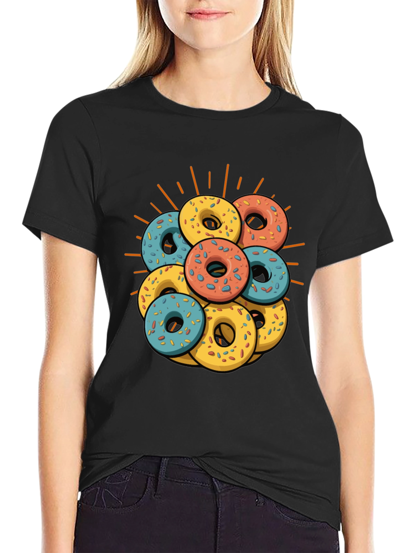 Donut Stack Graphic T-Shirt