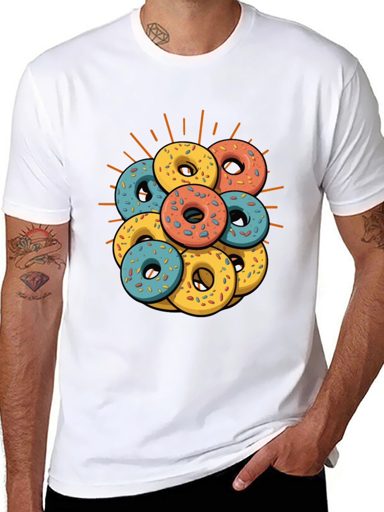 Donut Stack Graphic T-Shirt