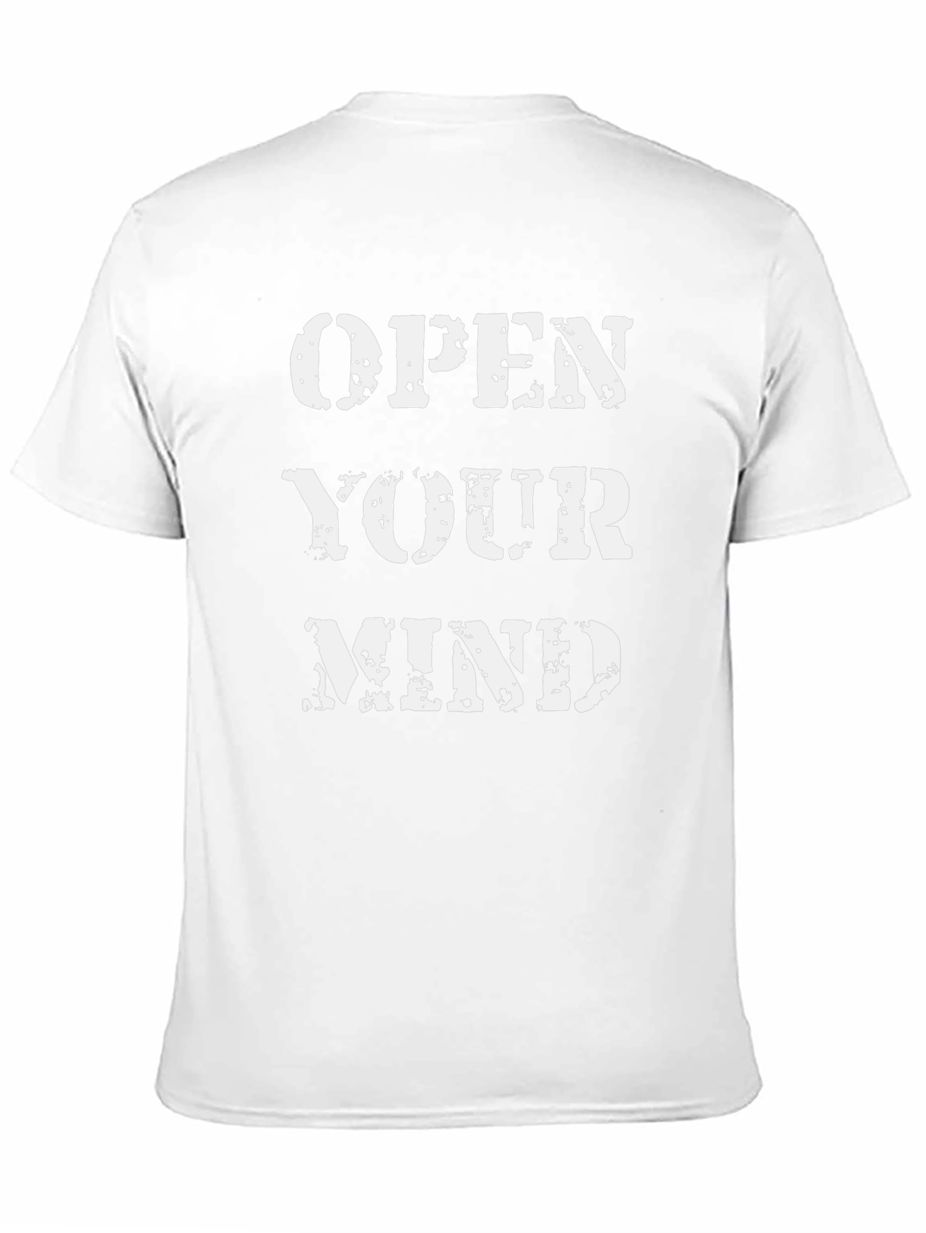 Open Your Mind Graphic Print Black T-Shirt