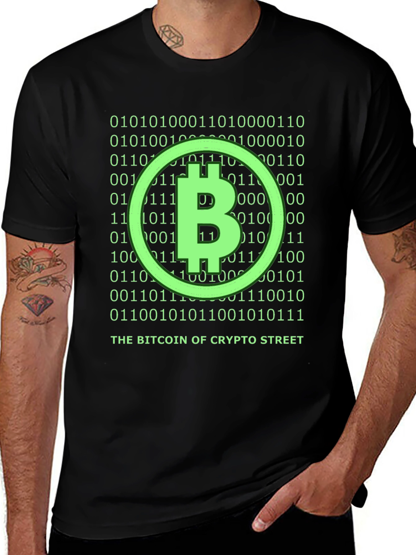 Bitcoin Crypto Street T-Shirt - Black