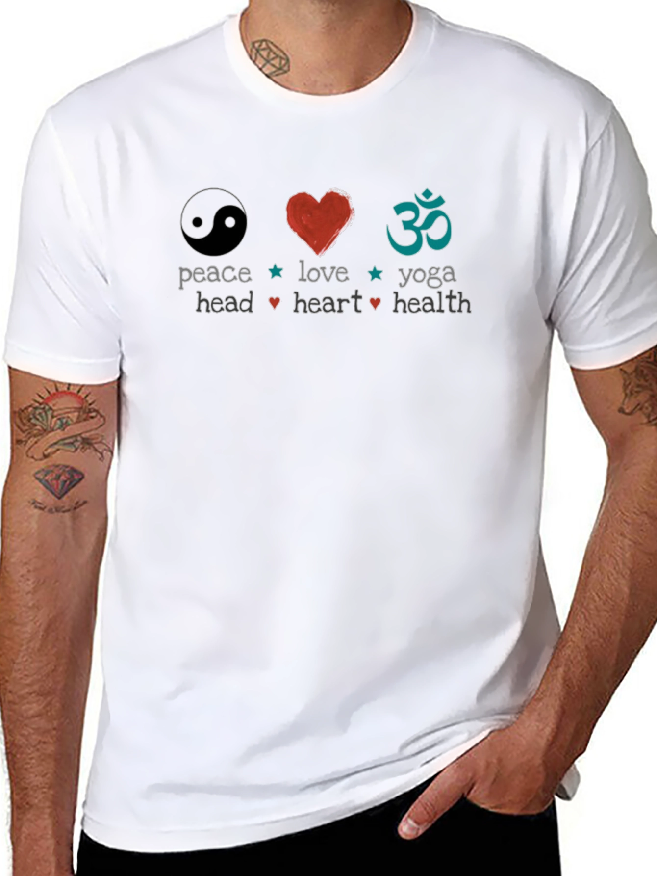 Peace Love Yoga Graphic Tee
