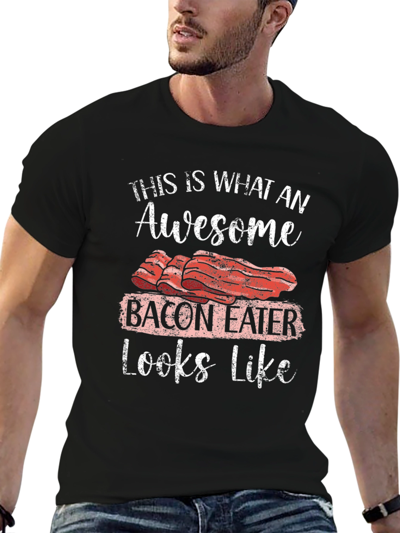 Awesome Bacon Eater Graphic T-Shirt