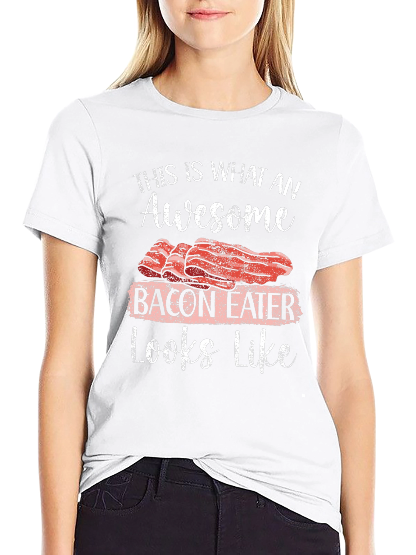 Awesome Bacon Eater Graphic T-Shirt