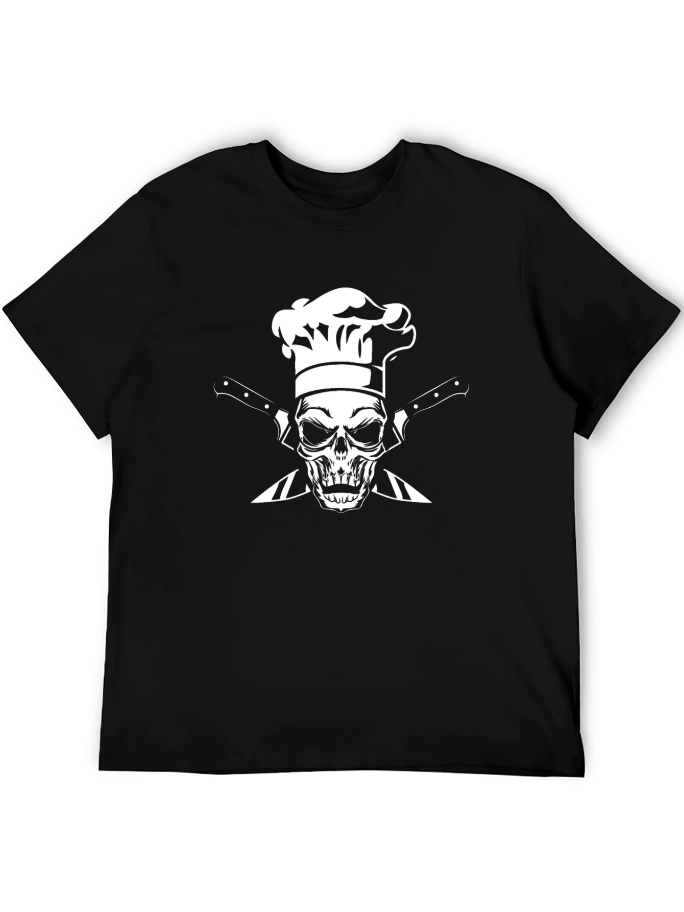 Chef Skull Graphic T-Shirt - Culinary Pirate Design