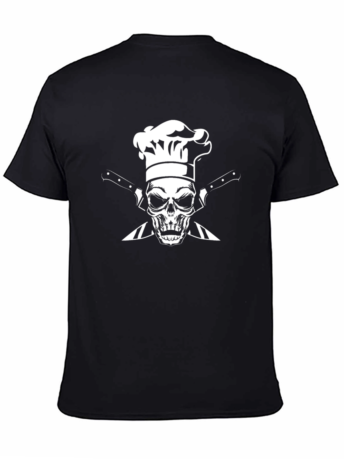 Chef Skull Graphic T-Shirt - Culinary Pirate Design