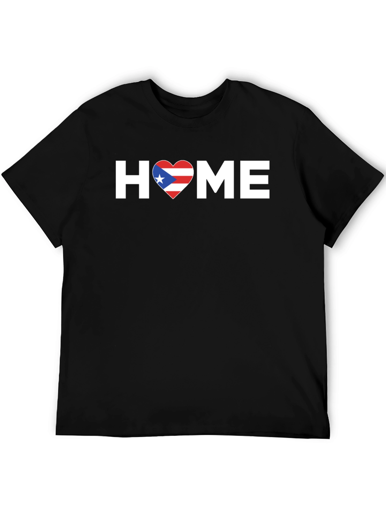 Puerto Rico Home T-Shirt - Flag Heart